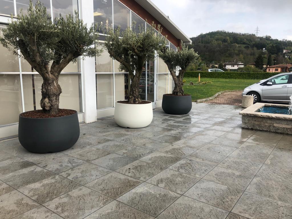 Vaso Urbano Acaya in polietilene bianco H 50 x ø 78 cm - 5