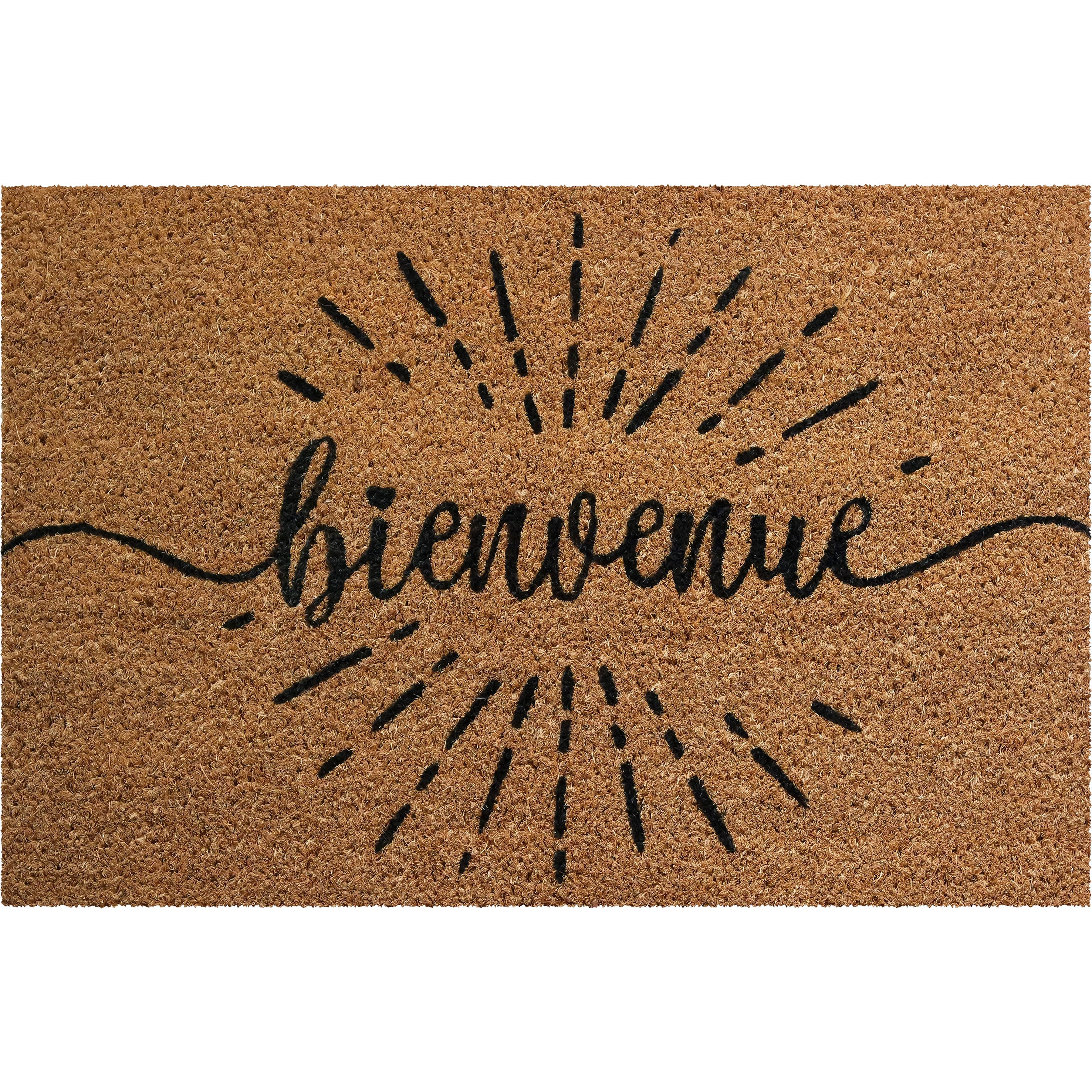 Paillasson beige l.40 cm x L.60 cm, Cocon4060tbienvcal - 2