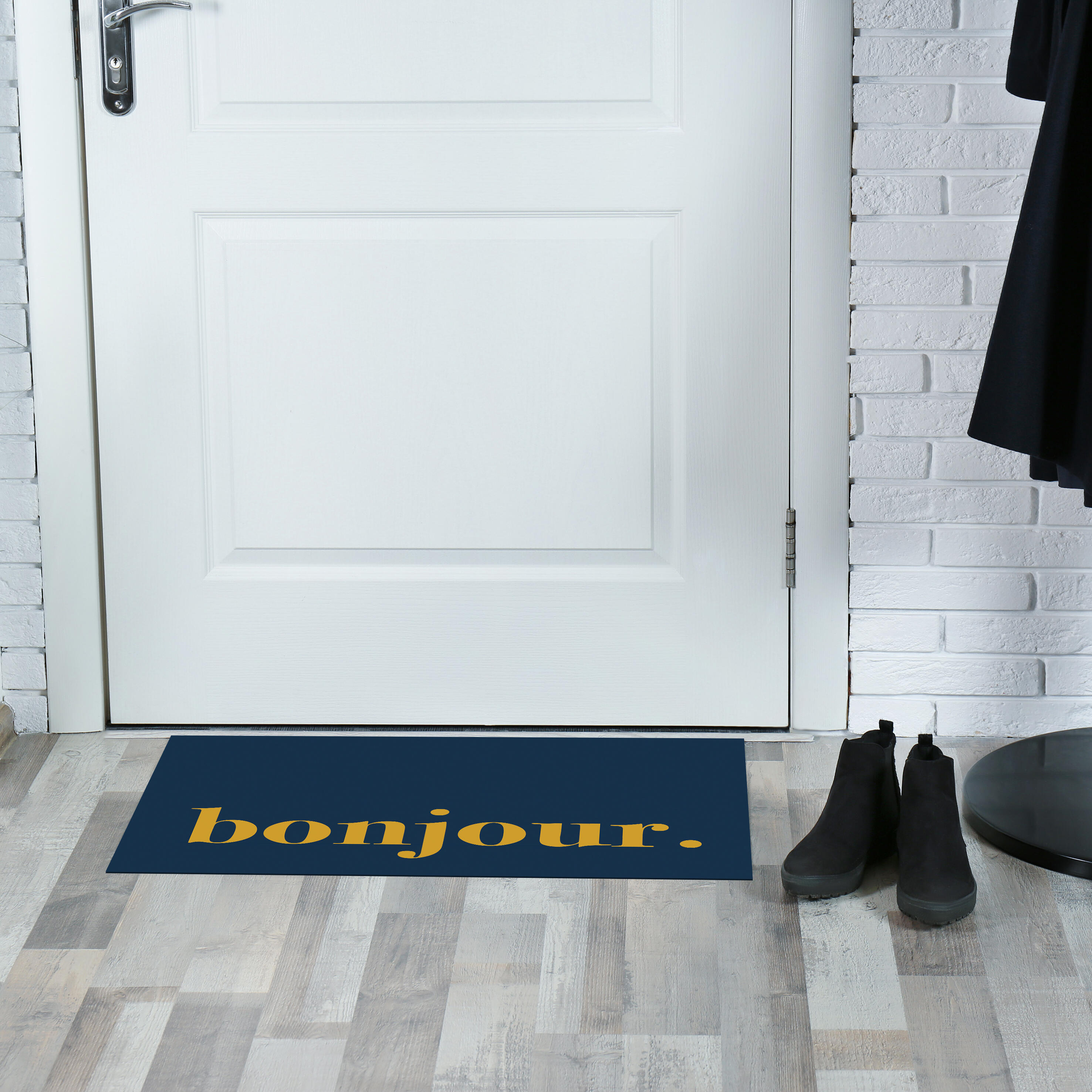 Tapis dallas bonjour bleu 40x60cm - 3