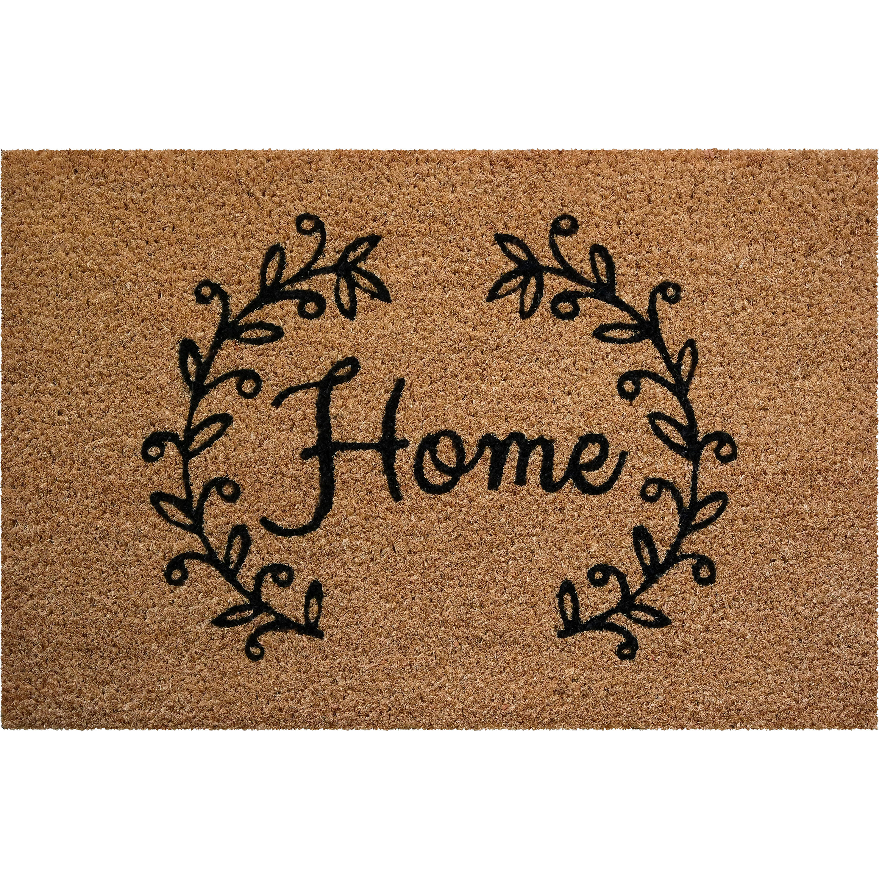 Tapis coco texte home fleu beige 40x60cm - 2