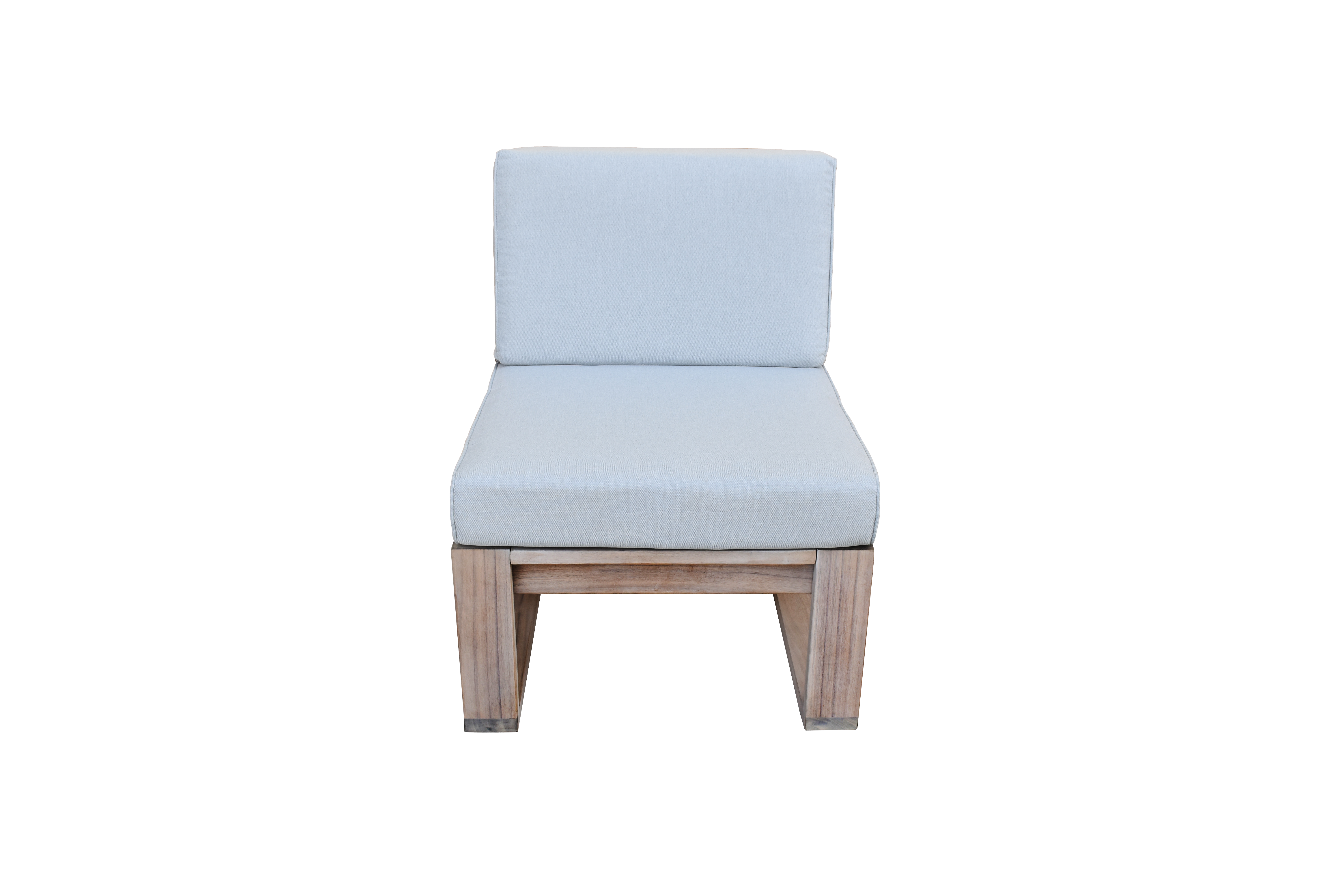 Poltrona centrale con cuscino Solaris NATERIAL, struttura in acacia seduta in poliestere, L 58 x H 77 x P 66 cm - 2