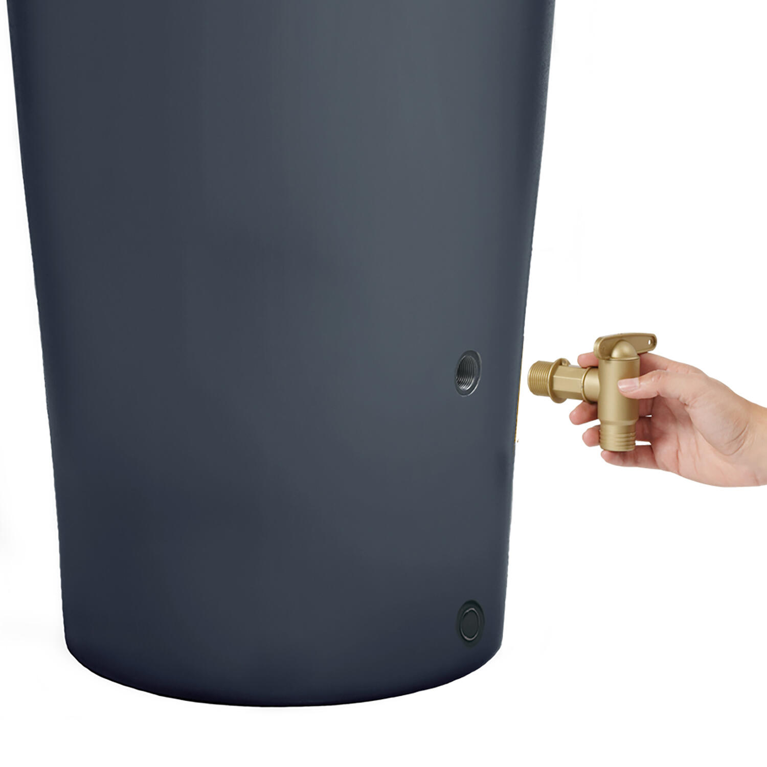 Récupérateur d'eau aérien GARANTIA VASO cylindrique graphite , 220 l - 11