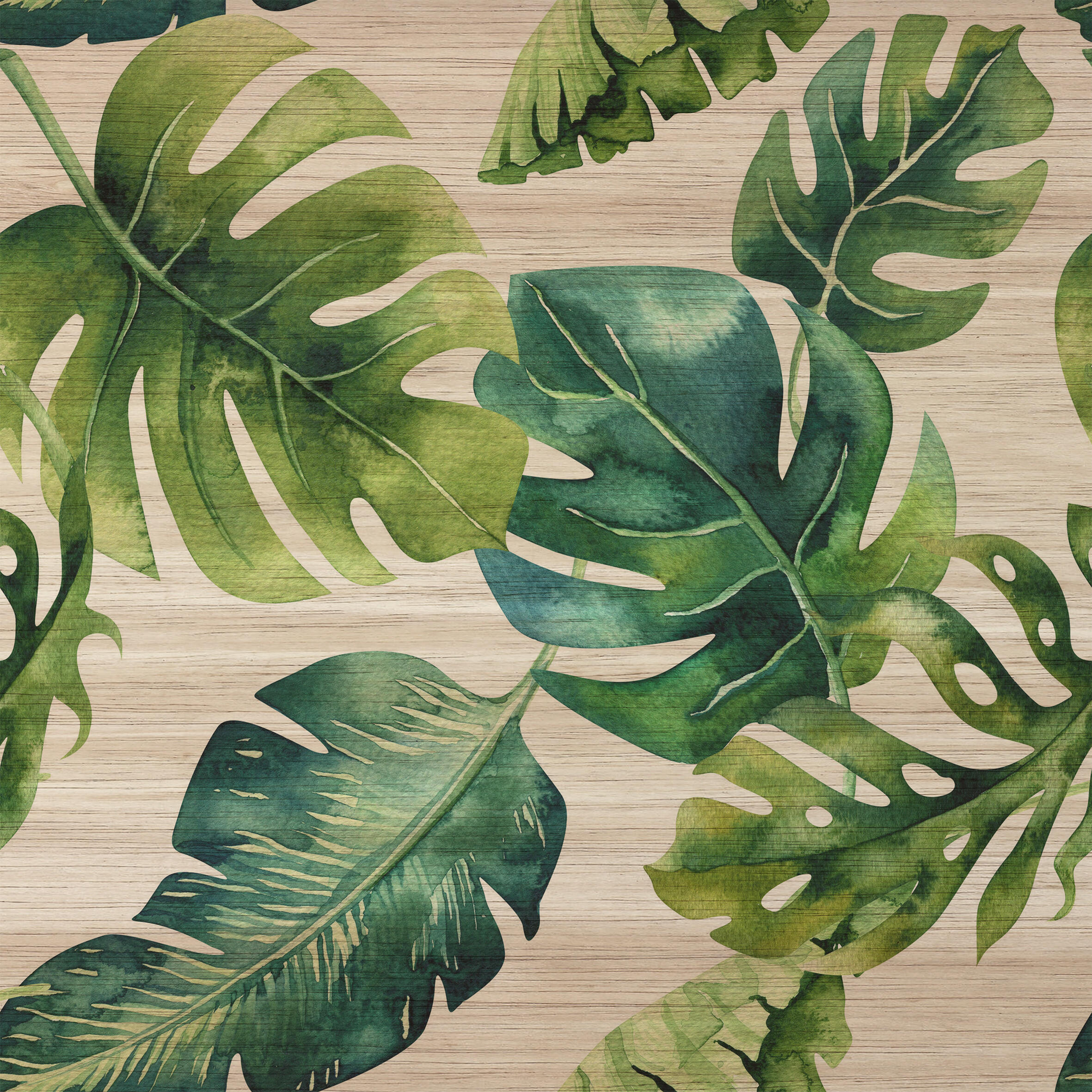 Sticker Soft Tiles - wood tropical 30x30 cm Multicolore, confezione da 3 fogli - 2