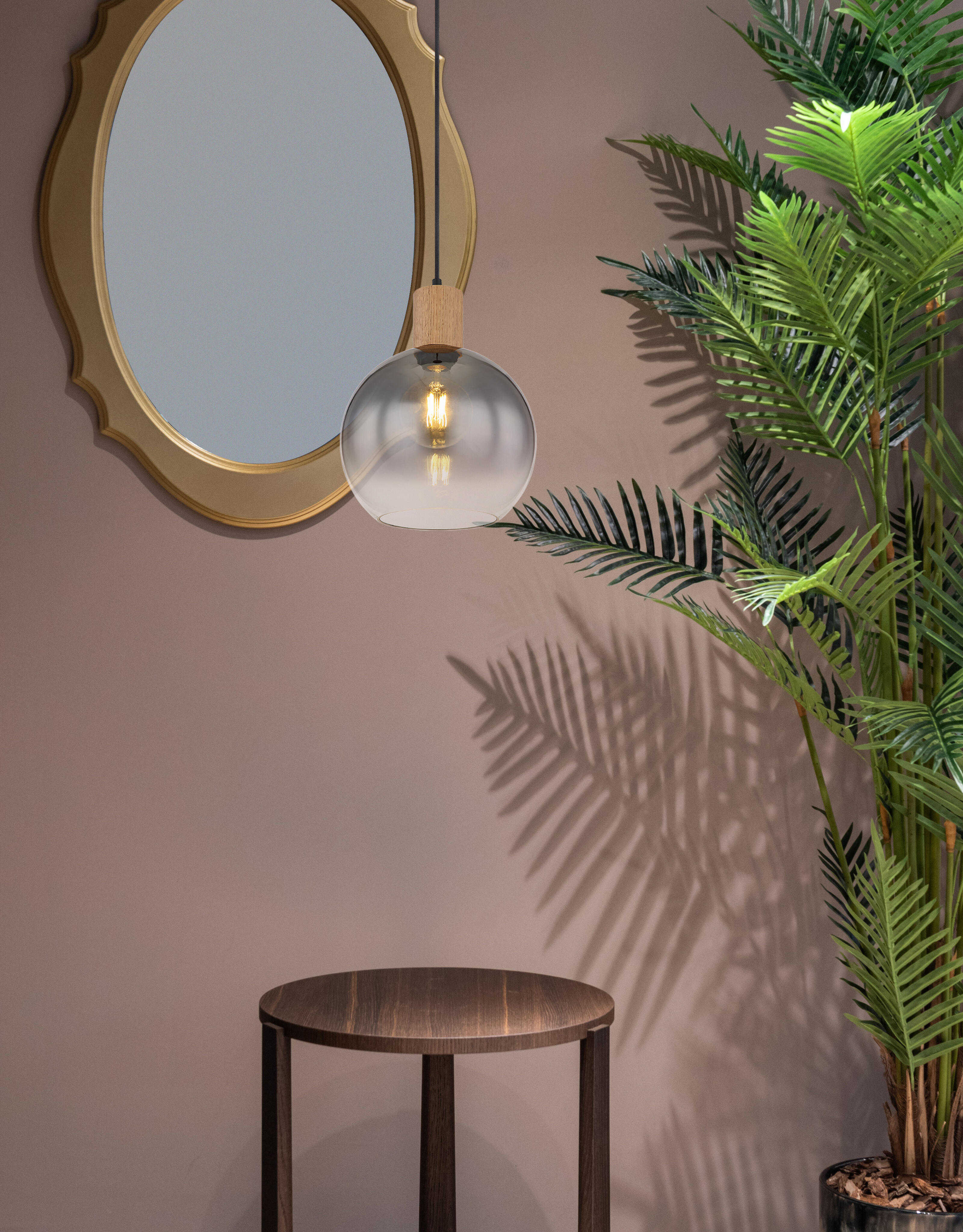 Lampadario moderno in stile nordico, palloncino, E27, adatto per sala da pranzo, camera da letto, studio, corridoio, bar, bianco con diametro di 30 cm