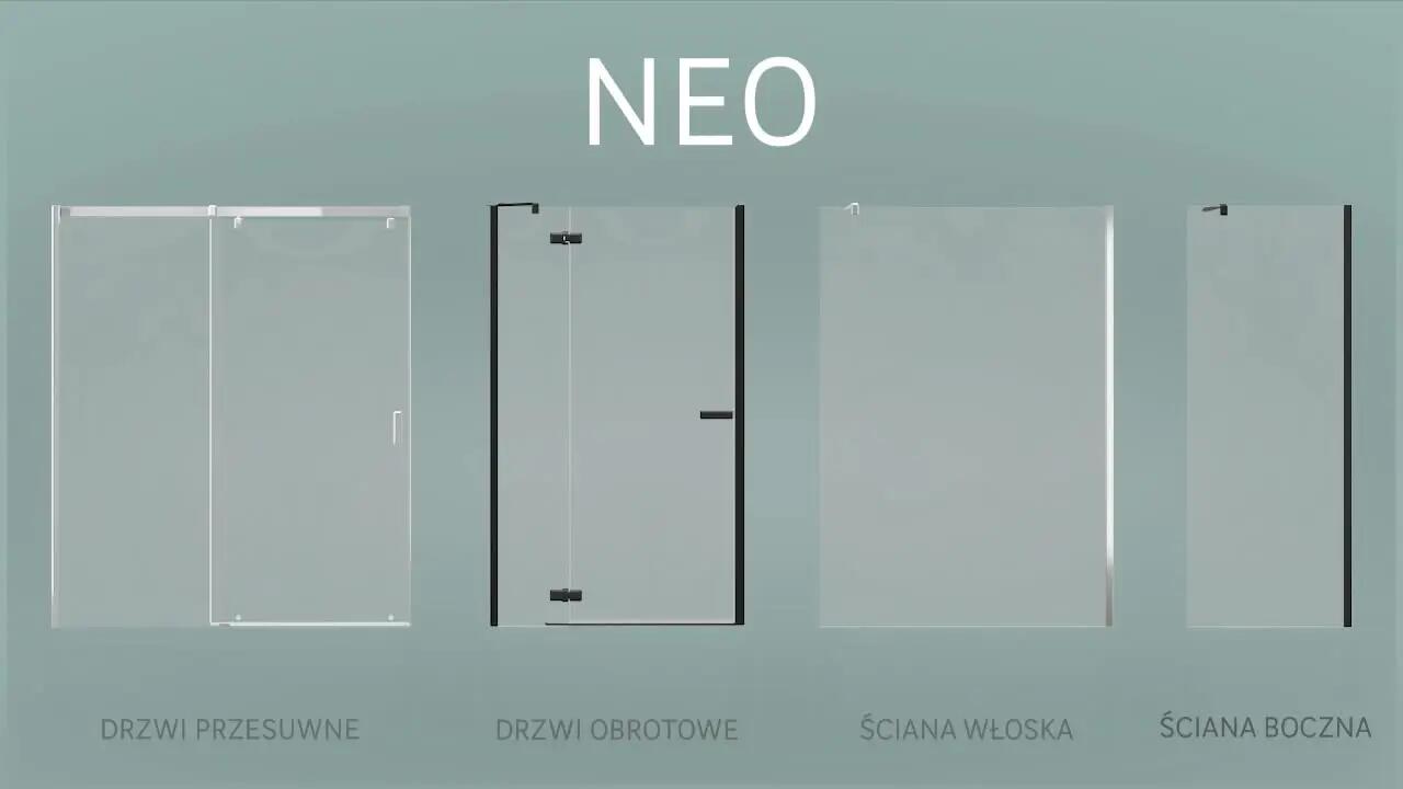 Ściana boczna do połączenia z drzwiami przesuwnymi Neo 90 X 200 Sensea - 2