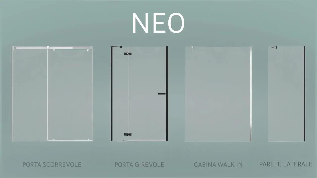 Painel de duche SENSEA NEO 140X200CM PRETO - 16