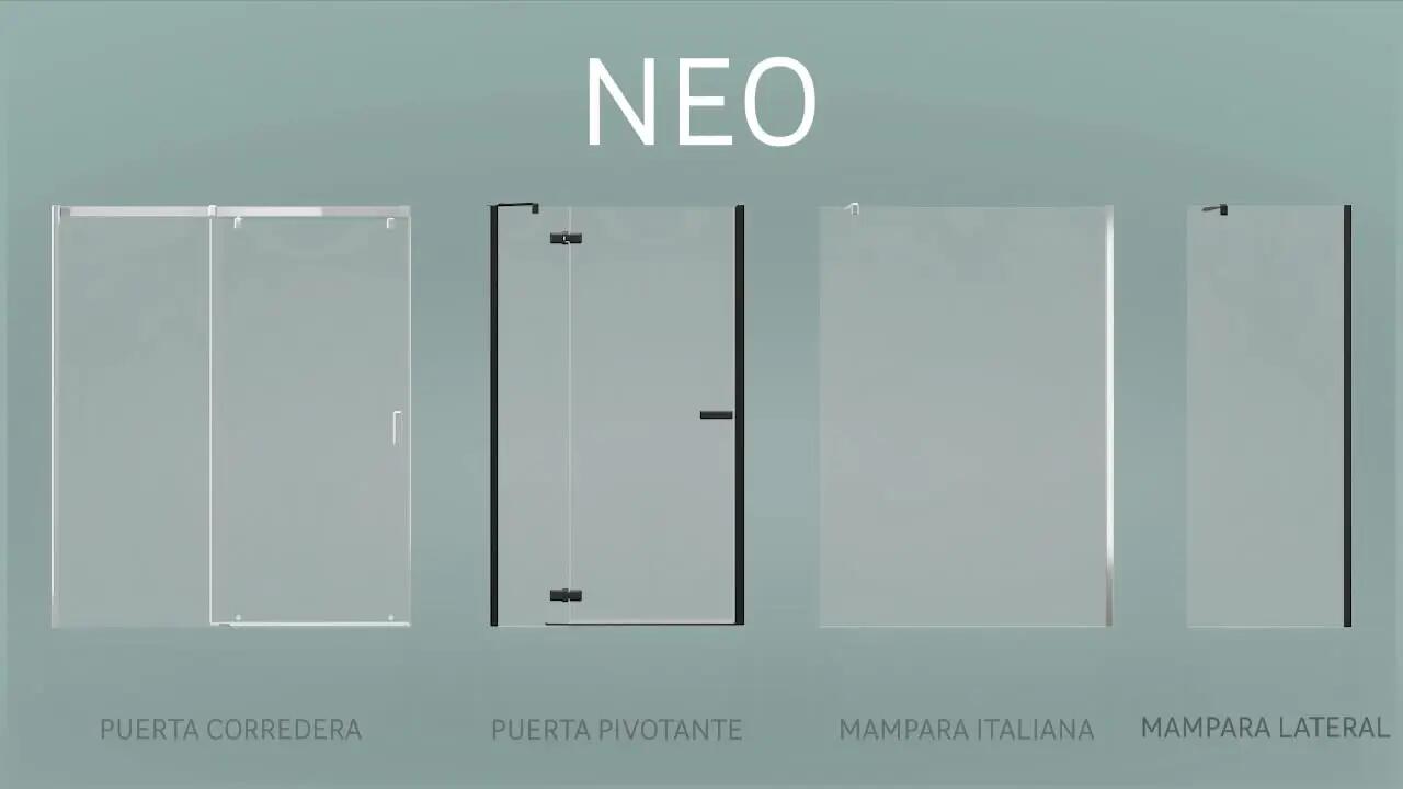 Painel de duche SENSEA NEO 140X200CM PRETO - 15