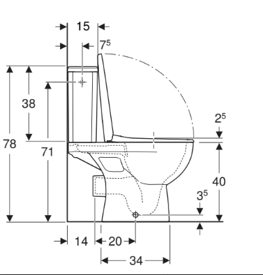 WC à poser SH Scuadra Design sans bride - 4