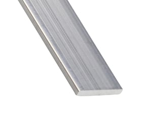 Pletina de aluminio natural de 1 metro. Tienda de perfilería online.