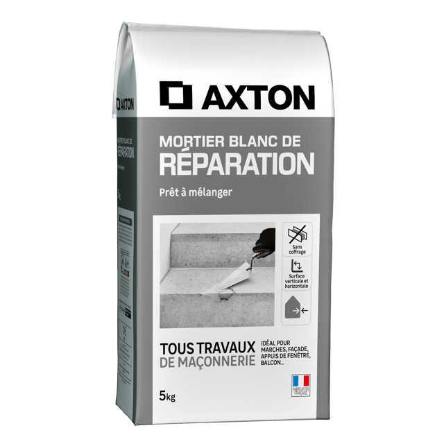 Mortier de réparation blanc AXTON, 5 kg