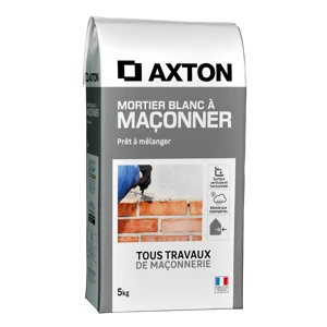 Mortier a maconner blanc AXTON 5 kg Leroy Merlin