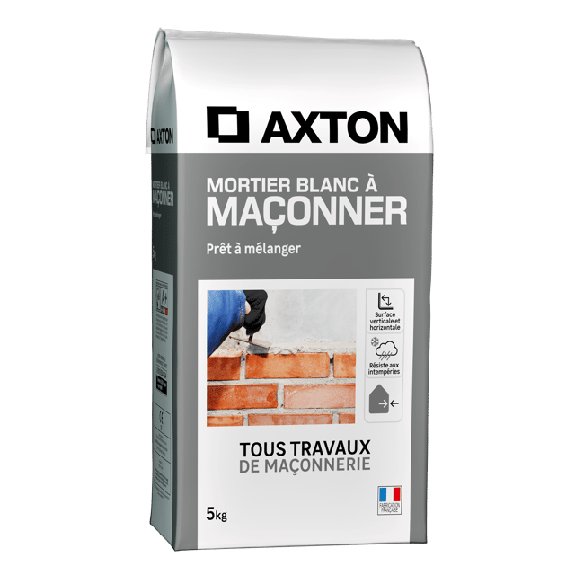 Mortier à maçonner blanc AXTON, 5 kg