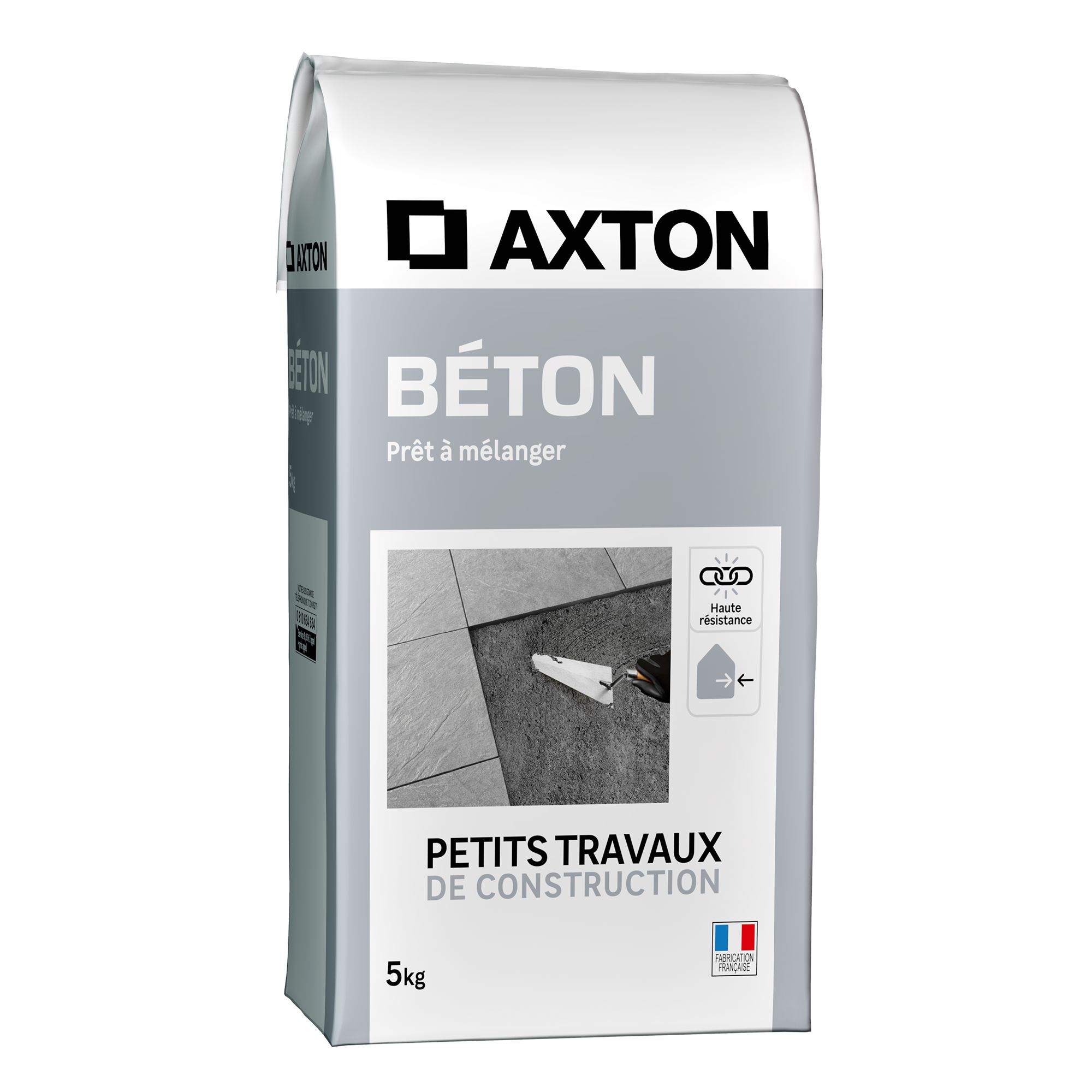 Beton pret a l emploi gris AXTON 5 kg Leroy Merlin