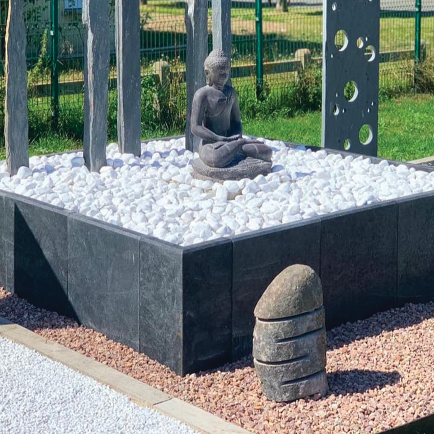 Angle de retenue de terre en L RECYLAT gris anthracite, L.25 x l.25 x H ...
