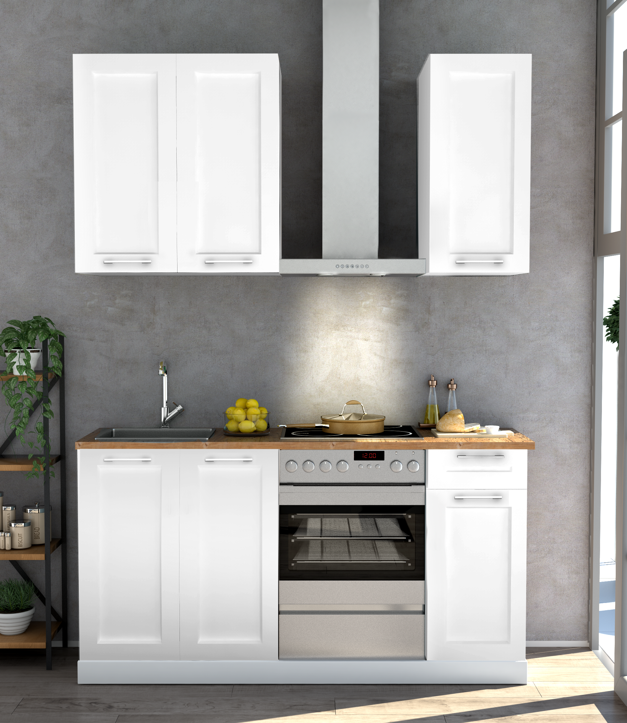 Porta de cozinha Delinia Newport 40X64 cm branco mate - 9