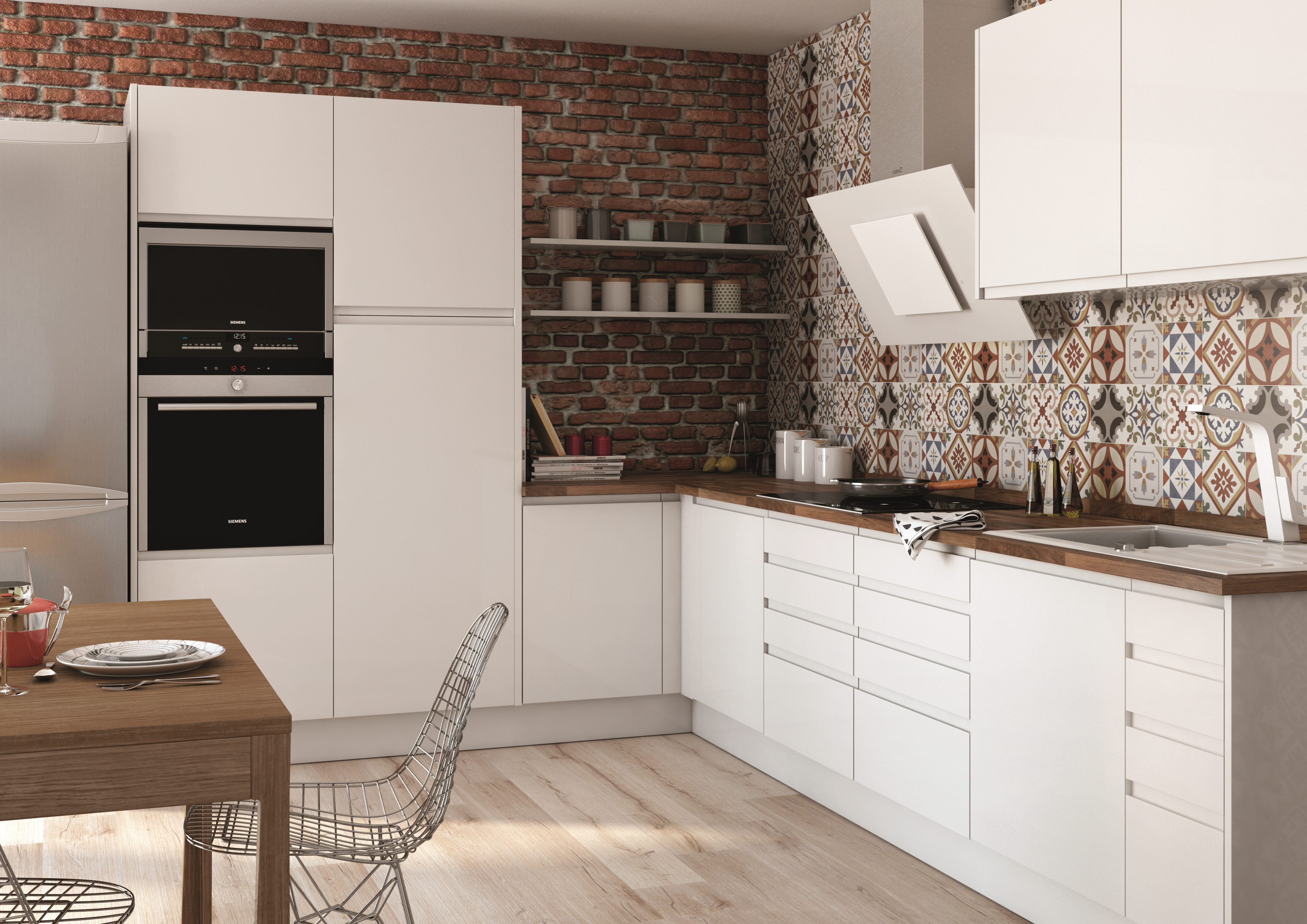 Frente gaveta de cozinha Delinia Tokyo 60 x 39 cm branco brilho - 14