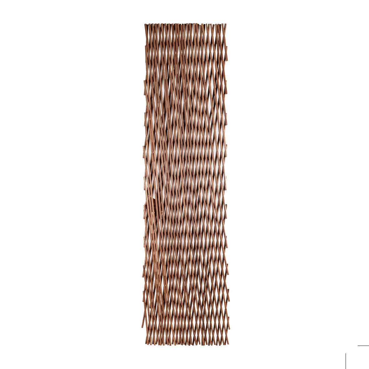 Celosía extensible de bambú tostado de 0,5 x 1,5 m - 4