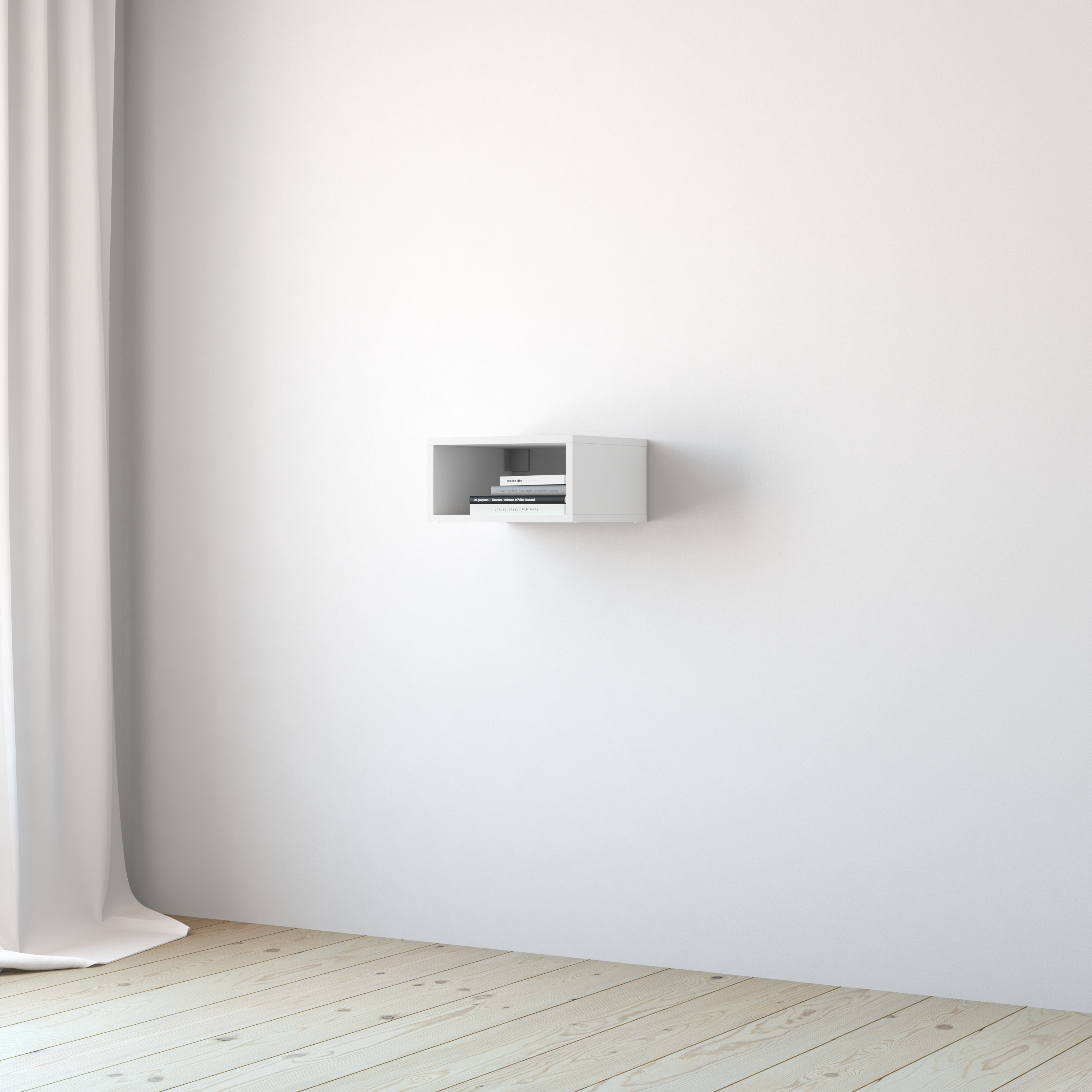 Estante de parede 1 cubo branco 18 x 31,7 x 36,1 cm Spaceo Kub - 23