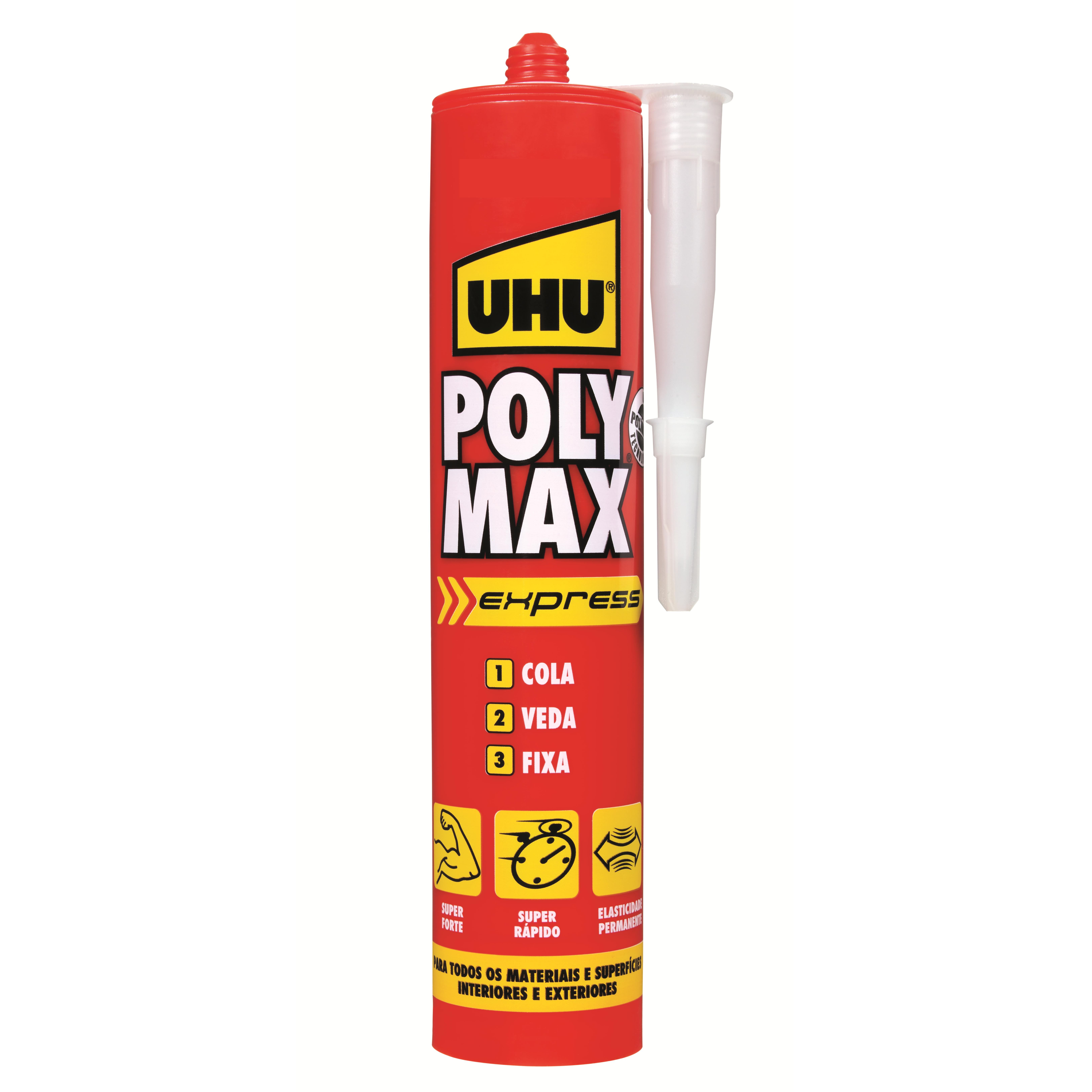 Cola e veda universal express 425 gr branco Polymax UHU - 3