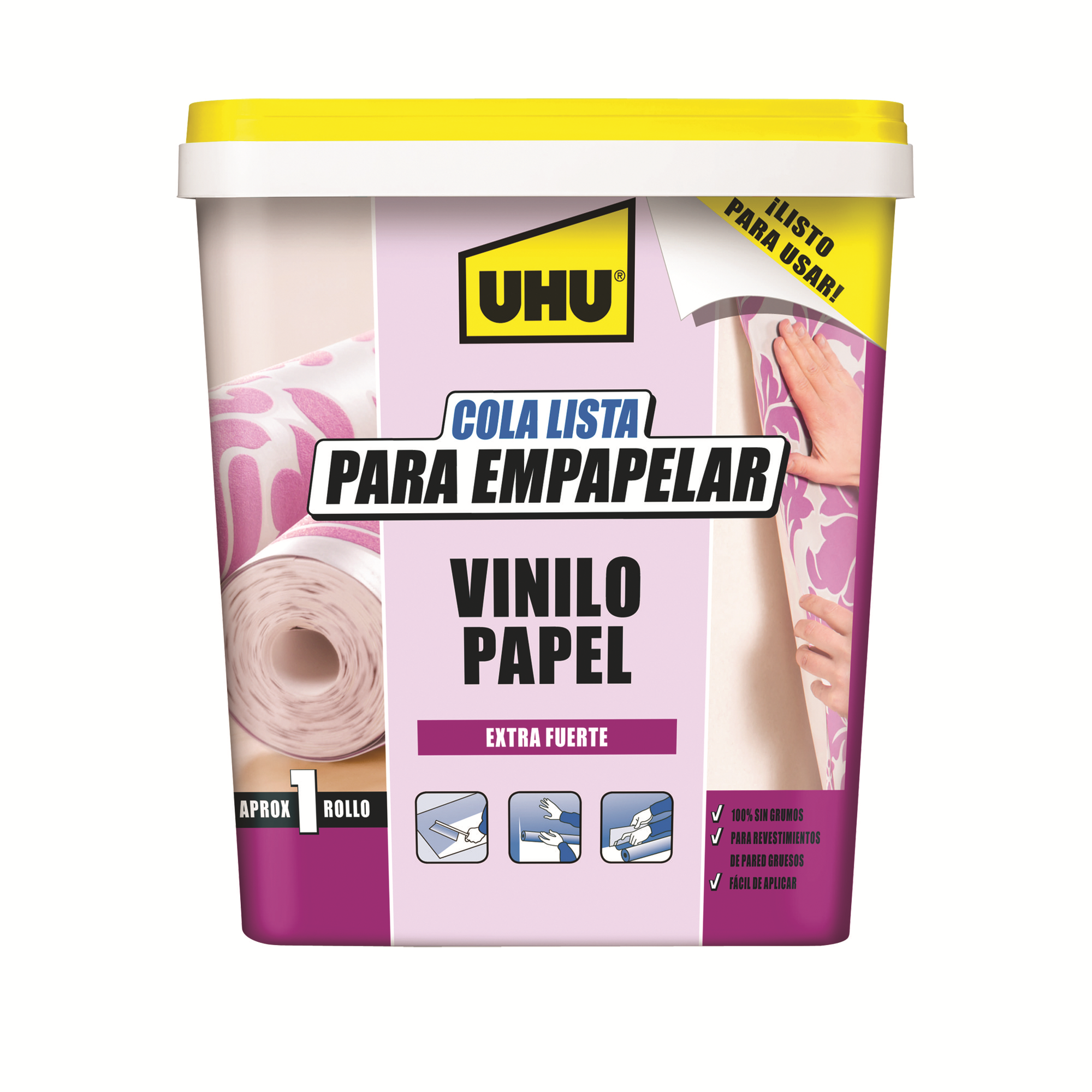Cola para papel de parede UHU VINÍLICO 1KG - 4