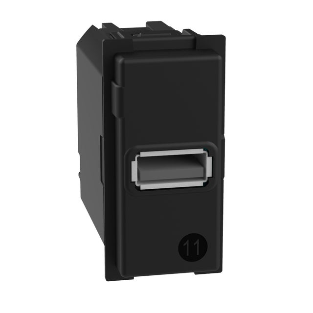 Presa di alimentazione USB A BTICINO Living Now 1M 3A, nera