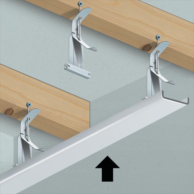 Staffa Di Livellamento Per Soffitto In Cartongesso CD60/ES - Set Da 4, Regolazione Laser Precisa