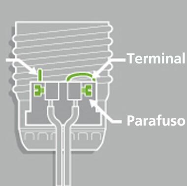 Casquilho para lâmpada led