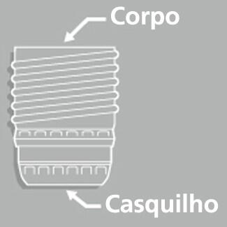 casquilho para lâmpada led