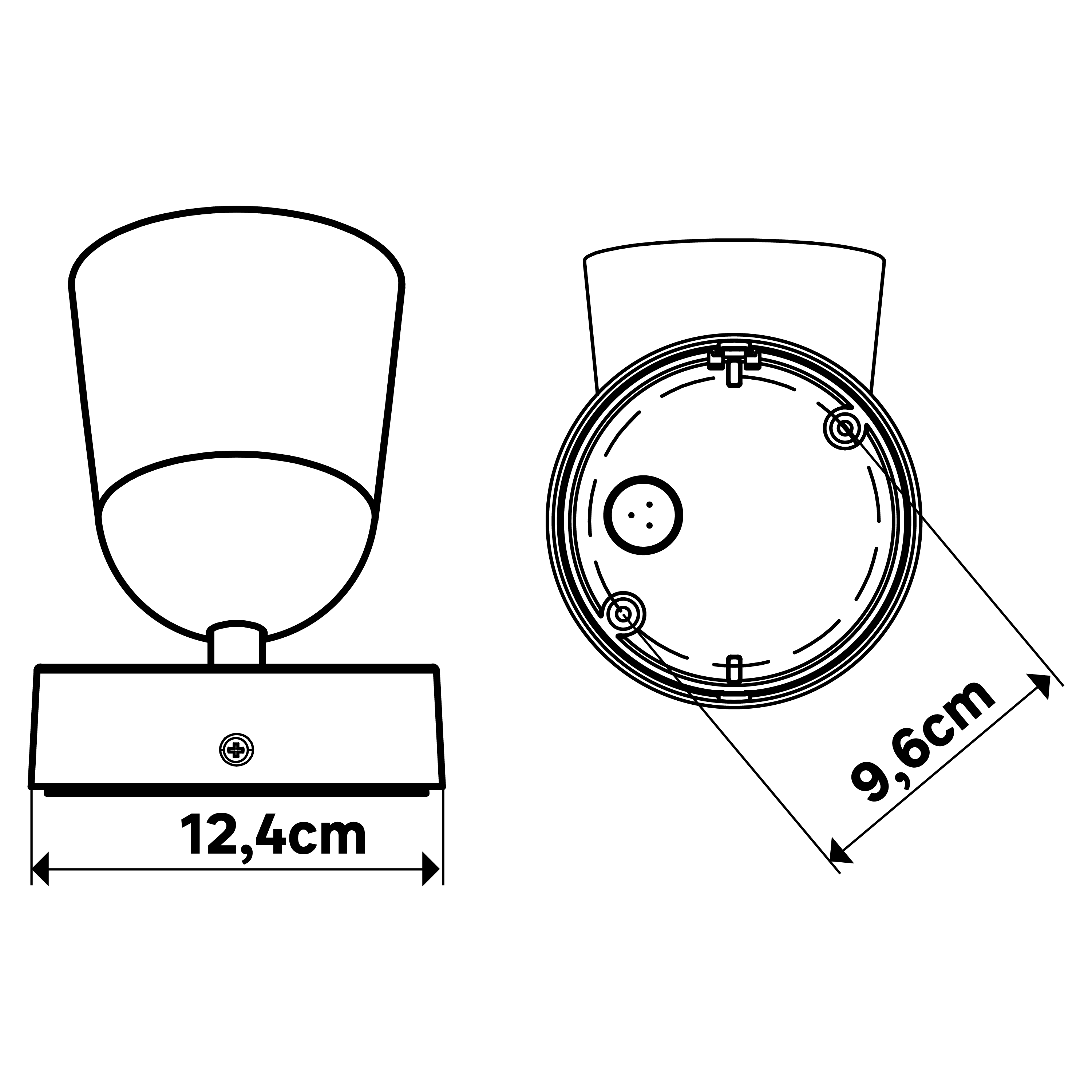 Kinkiet zewnętrzny Philly czarny GU10 IP44 Inspire - 11