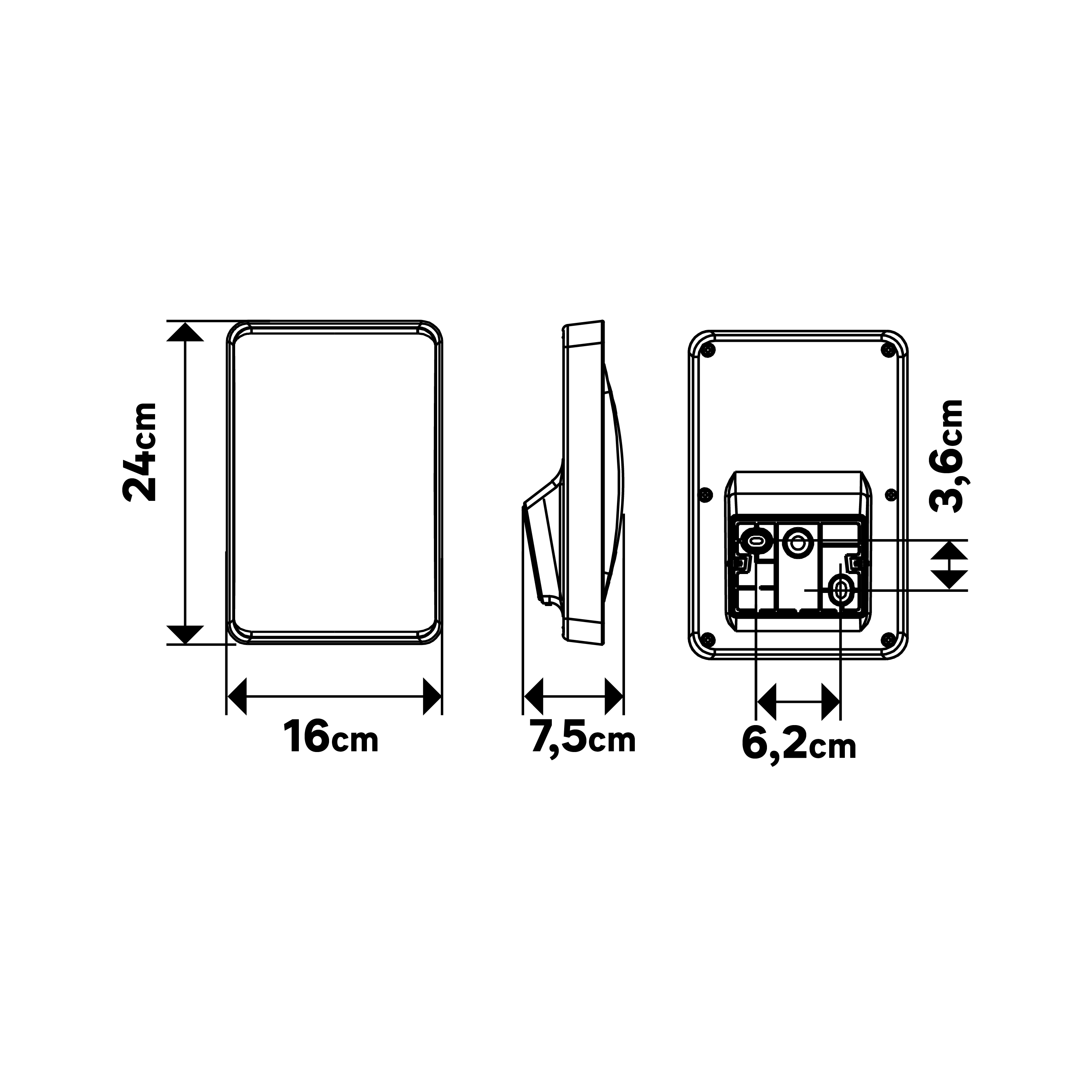 Applique LED, aluminium / polycarbonate, gris, Algoa, INSPIRE - 7