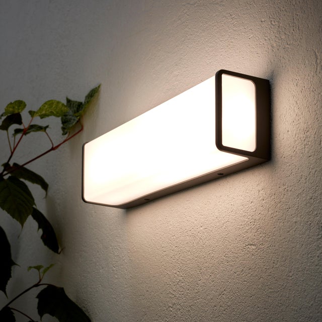 Applique LED moderno da esterno Telin grigio IP44, luce bianco naturale 3950 lumen, INSPIRE