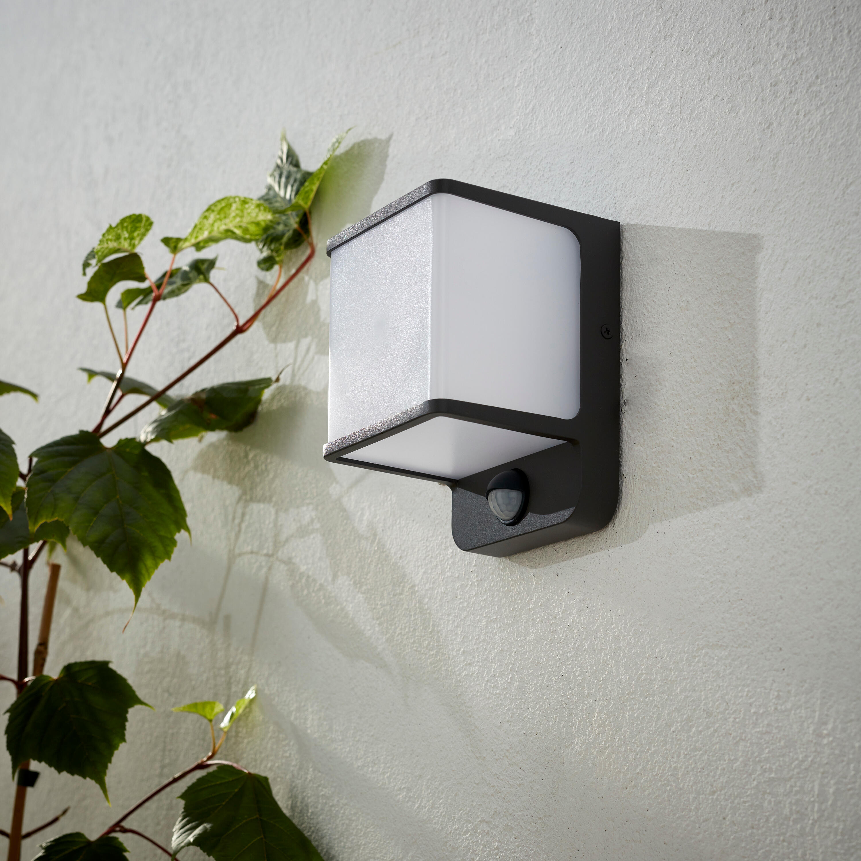 Kinkiet zewnętrzny Telin szary z czujnikiem IP44 11 cm Inspire - 3