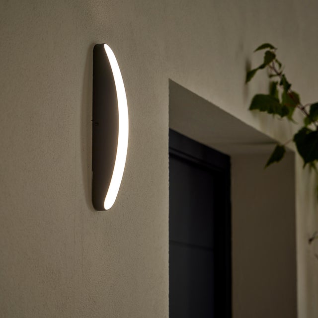 Applique LED moderno da esterno Pilsen grigio IP44, luce bianco naturale 2270 lumen, INSPIRE