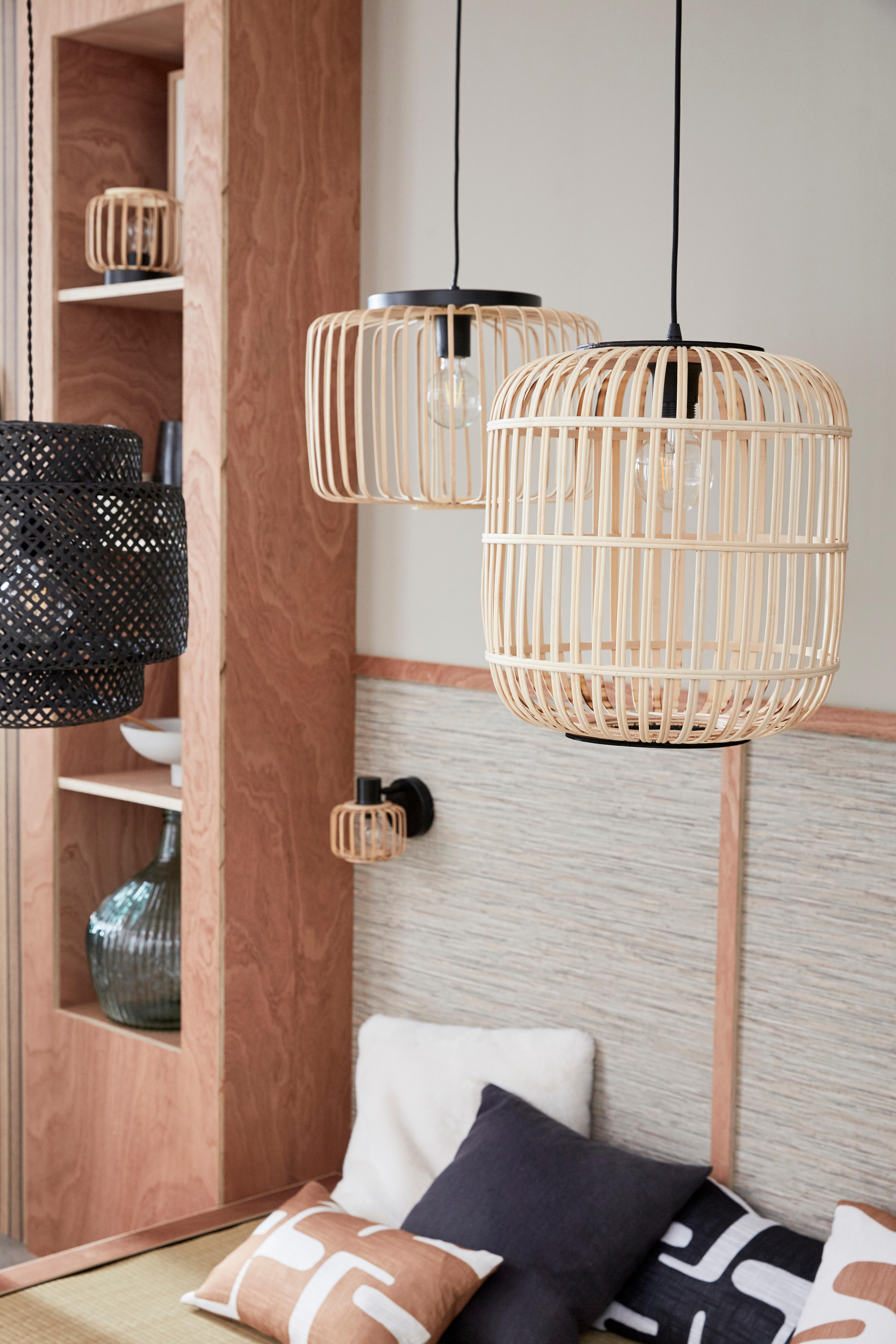 Suspension Pecan bambou, beige, Diam.38 cm INSPIRE, E27 - 6