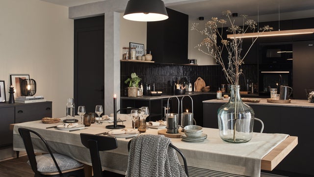 Cocina abierta al comedor