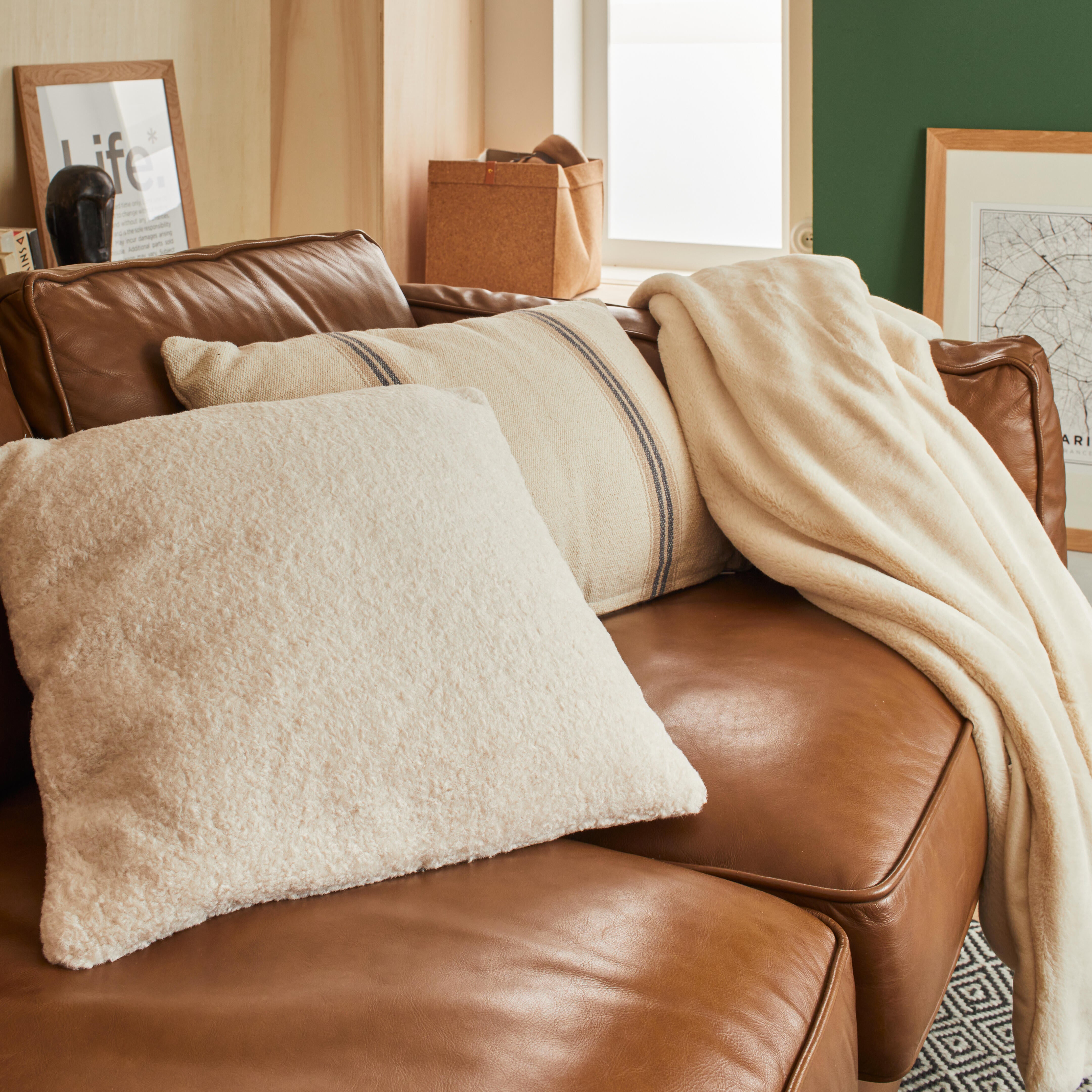 Plaid Boreal, écru 120x150cm - 3