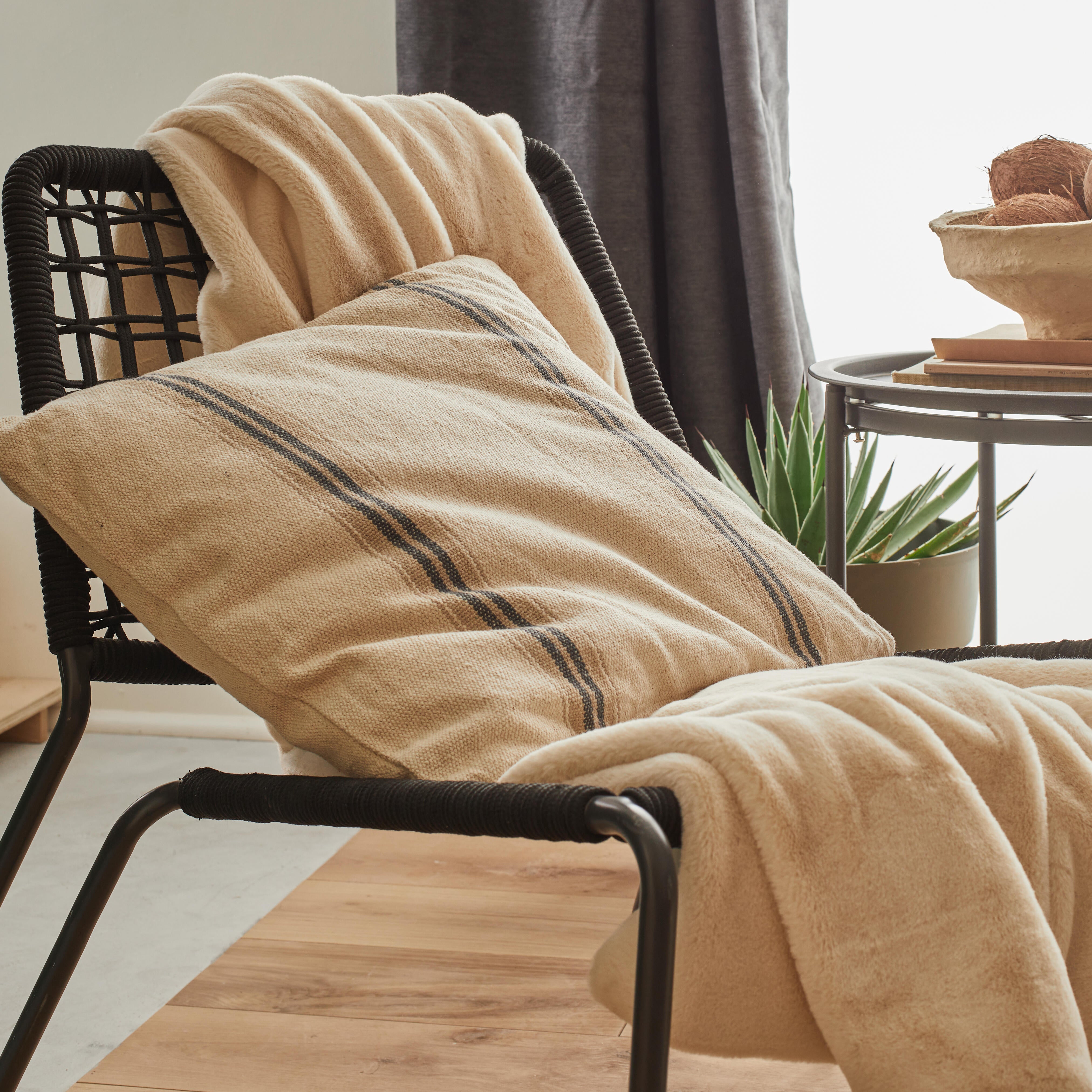 Plaid Boreal, écru 120x150cm - 2