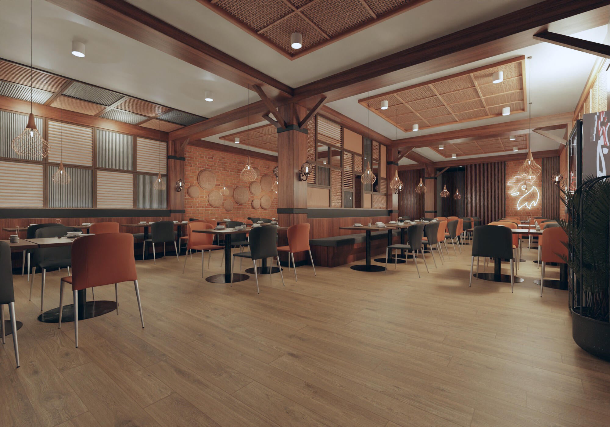 Piastrella da pavimento interno in gres porcellanato MARAZZI 25 x 150 cm rettificato marrone opaco Morzine R9 traffico medio forte (pei 3/5) Sp. 9.5 mm 1.13 mq - 5