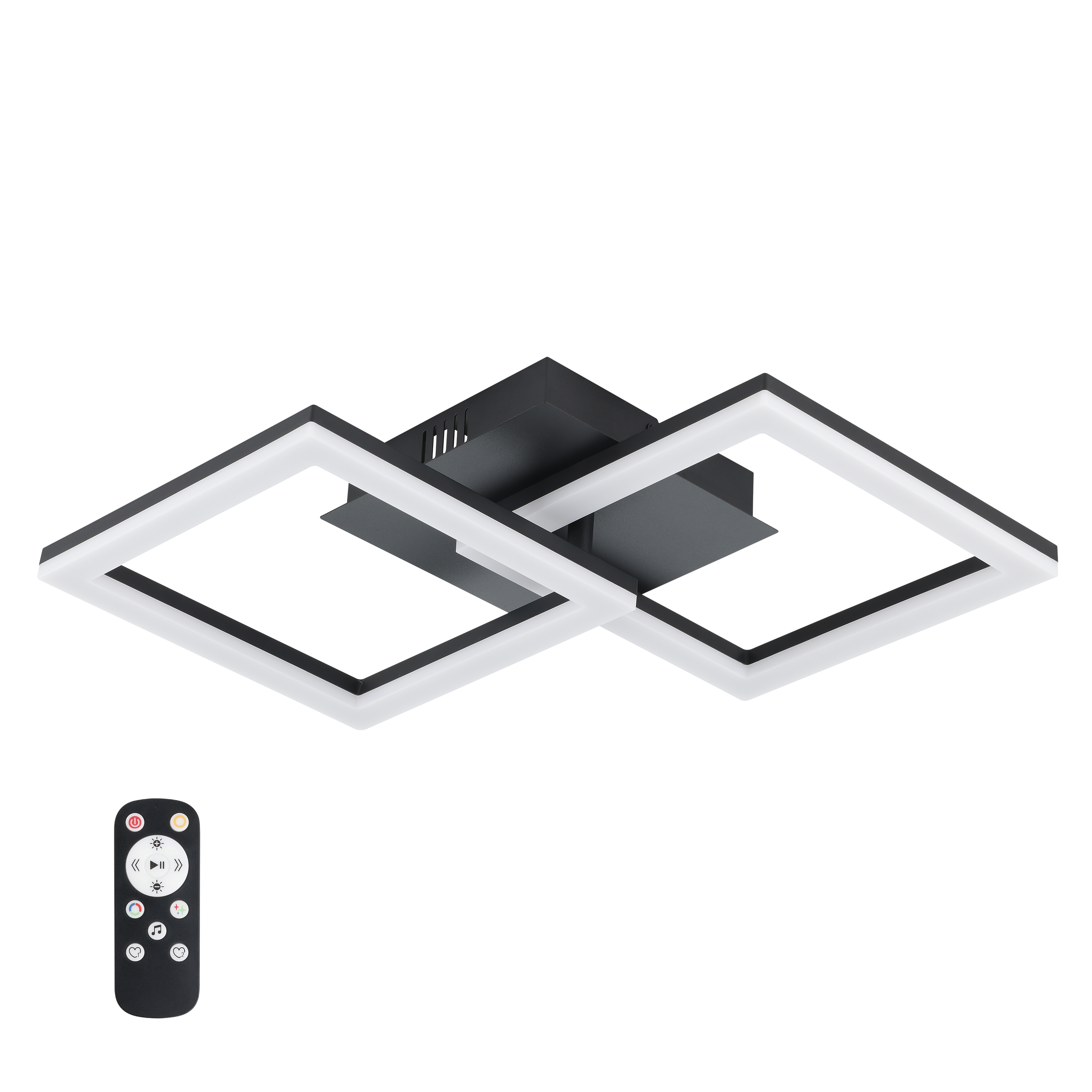 Plafon Kenshi czarno-biały RGB 2160 lm LED Inspire - 22