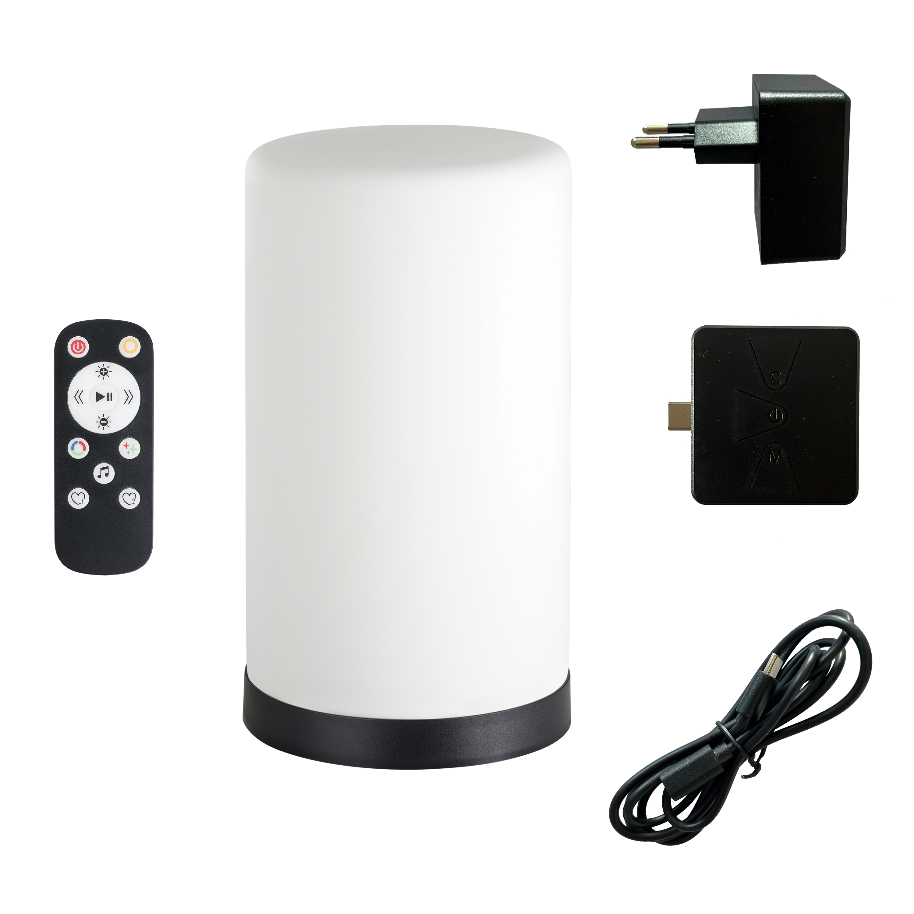 Lámpara de mesa LED con control de la intensidad de la luz INSPIRE con estructura de acero transparente pantalla de vidrio luz neutra 4000K alimentación a red - 10