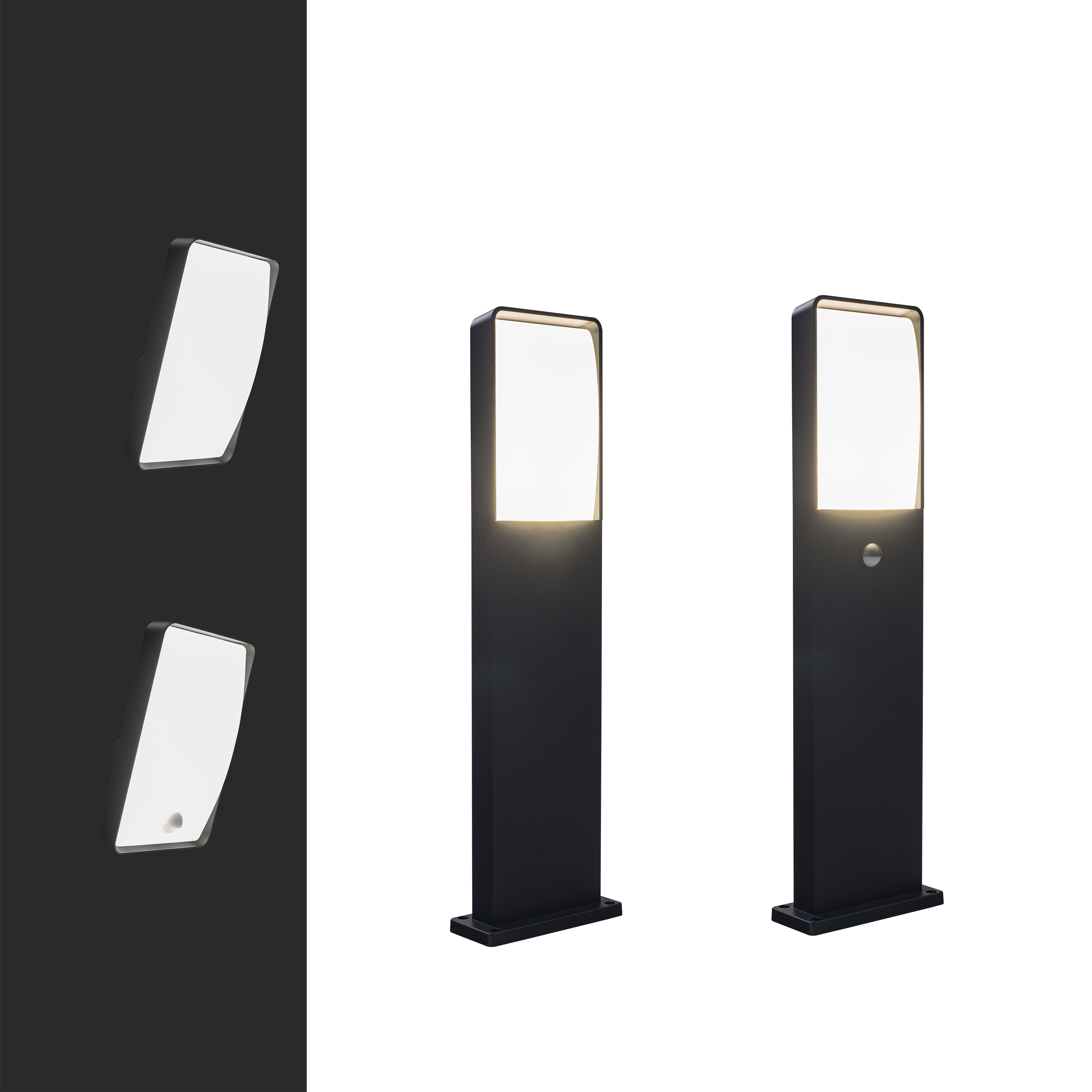 Applique LED, aluminium / polycarbonate, gris, Algoa, INSPIRE - 8