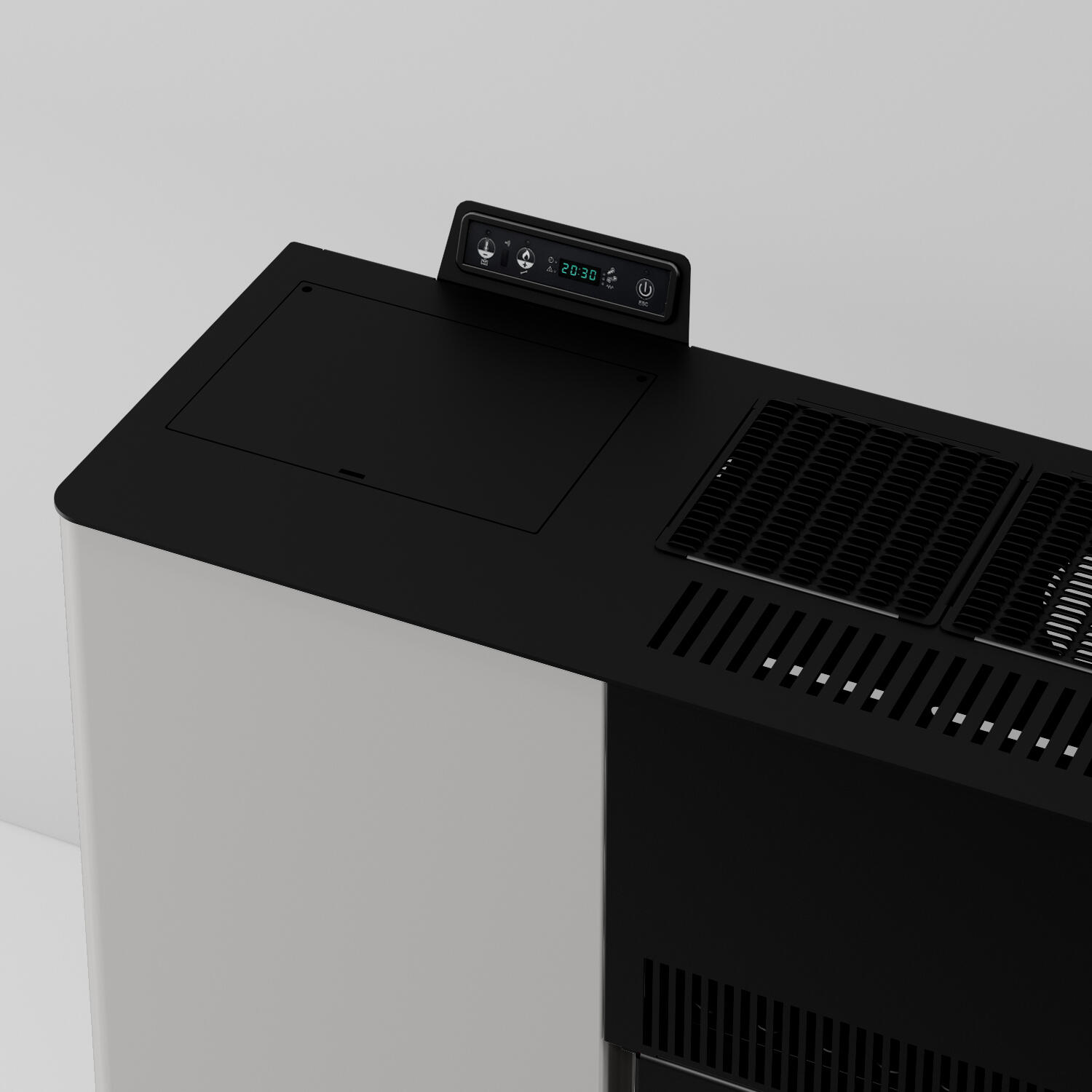 Stufa a pellet canalizzata LVZ Palmas 10.3 KW bianca - 4