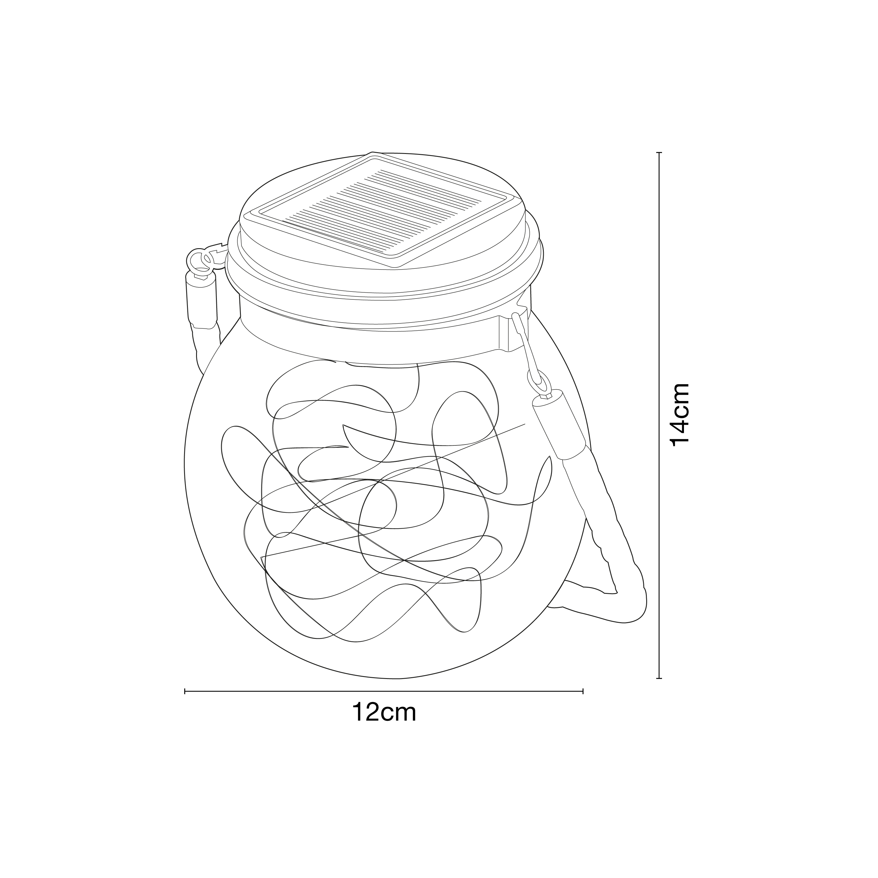 Sobremuro solar exterior INSPIRE BROW 12LM IP44 VIDRO TRANSPARENTE - 9