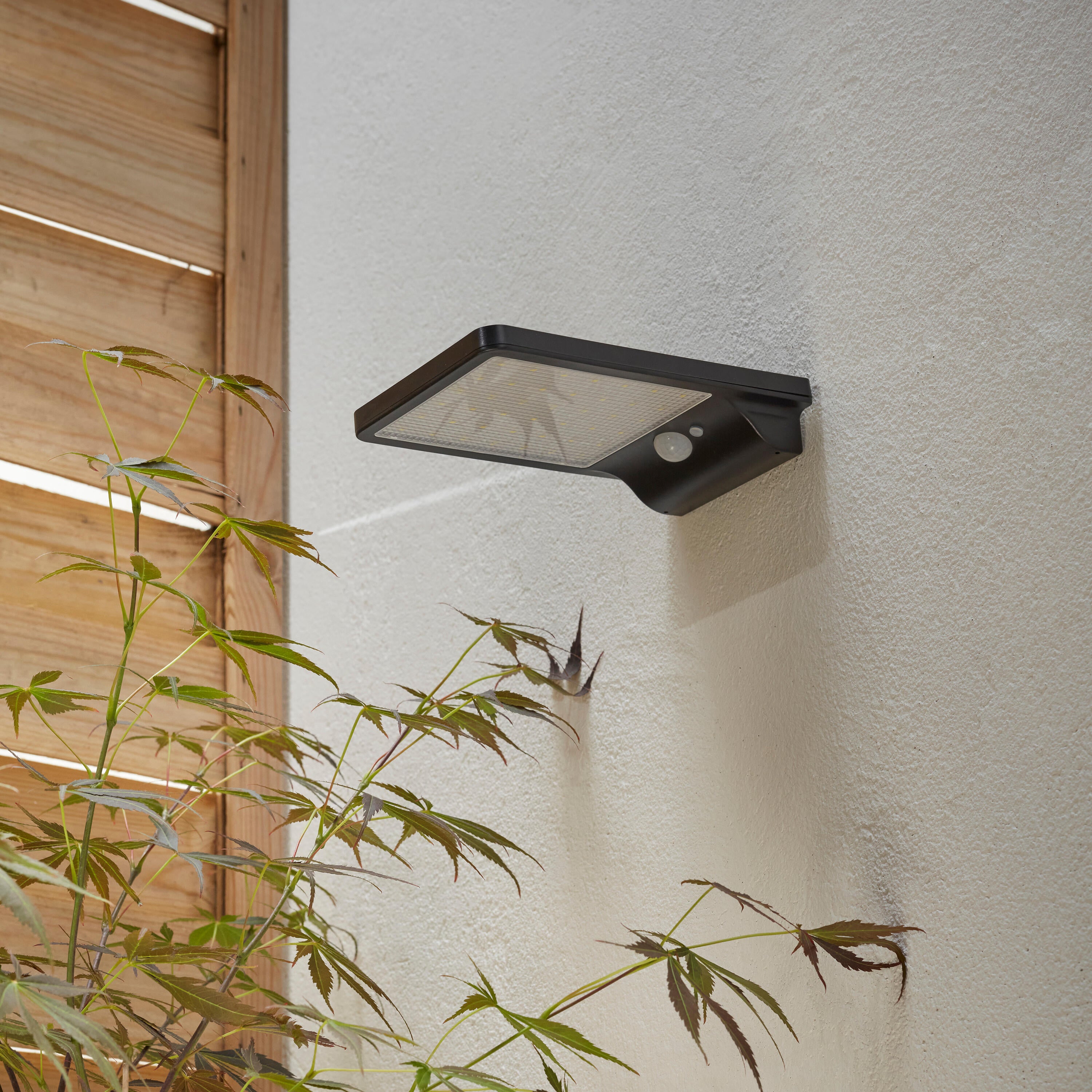Candeeiro de parede solar exterior Palms led 500lm ip44 preto Inspire - 4