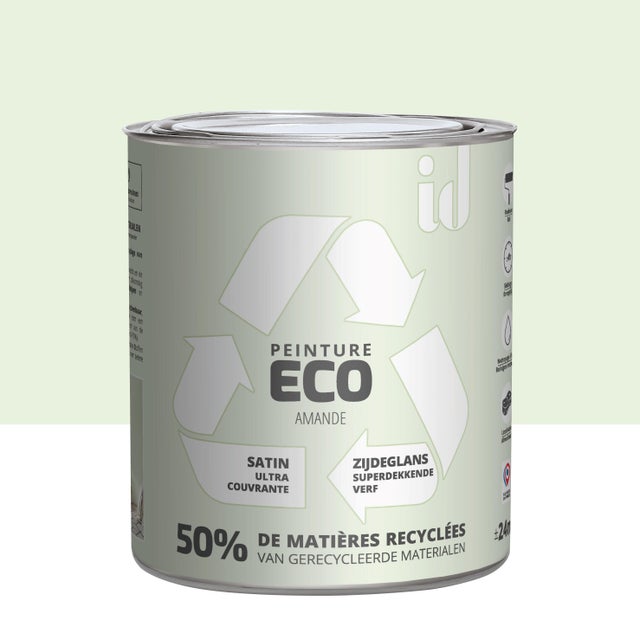 Peinture mur, plafond amande satin ID Eco 2L