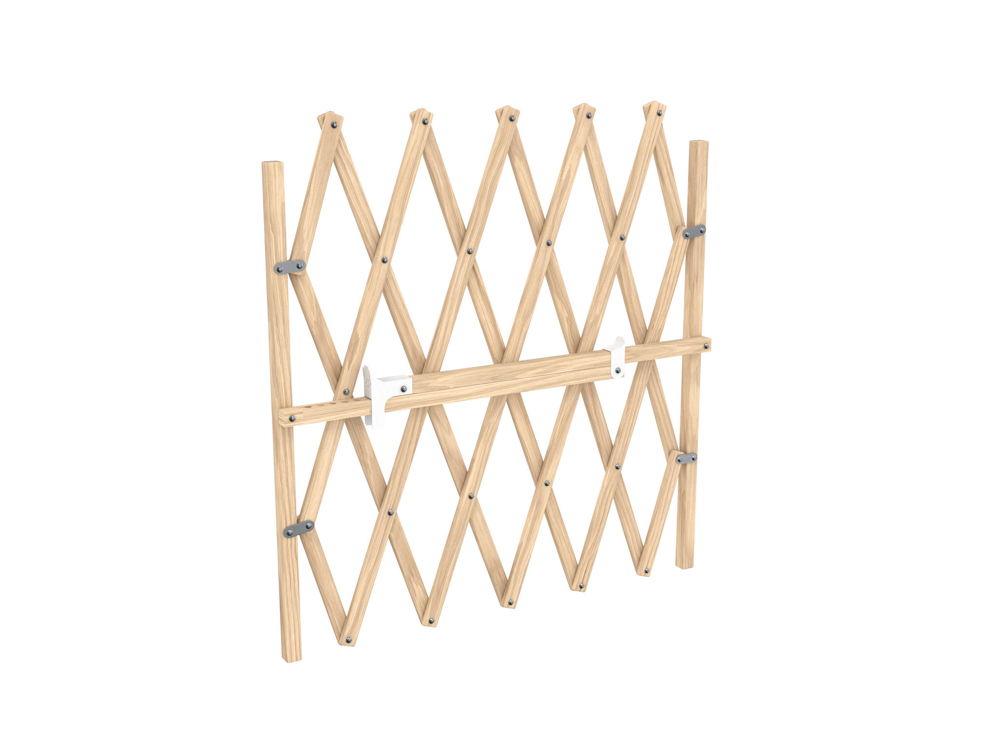 Barrière extensible animaux bois naturel, L.65-104 cm, NORDLINGER - 2