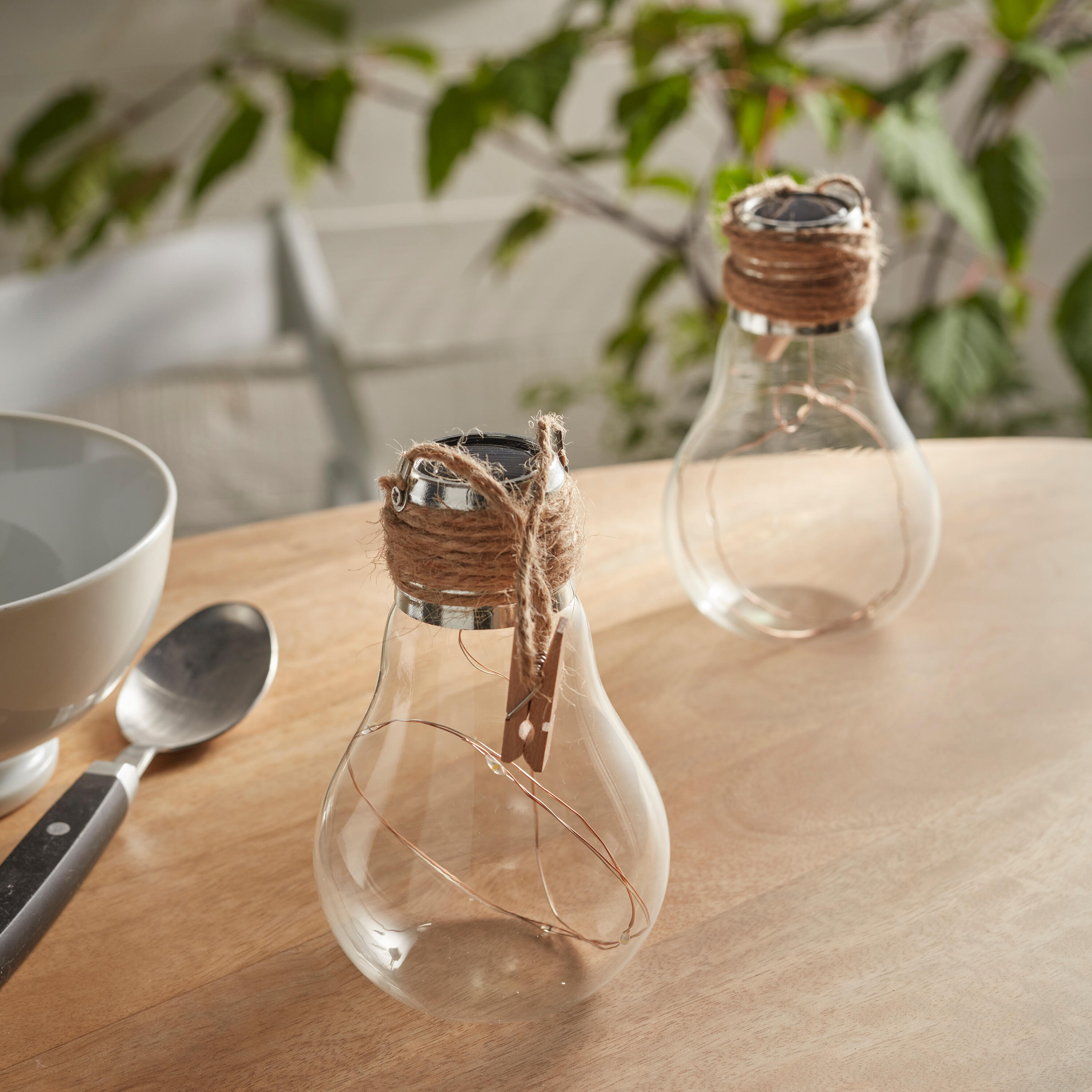 Lot 2 ampoules solaires décoratives 5 microled, Talara INSPIRE - 5