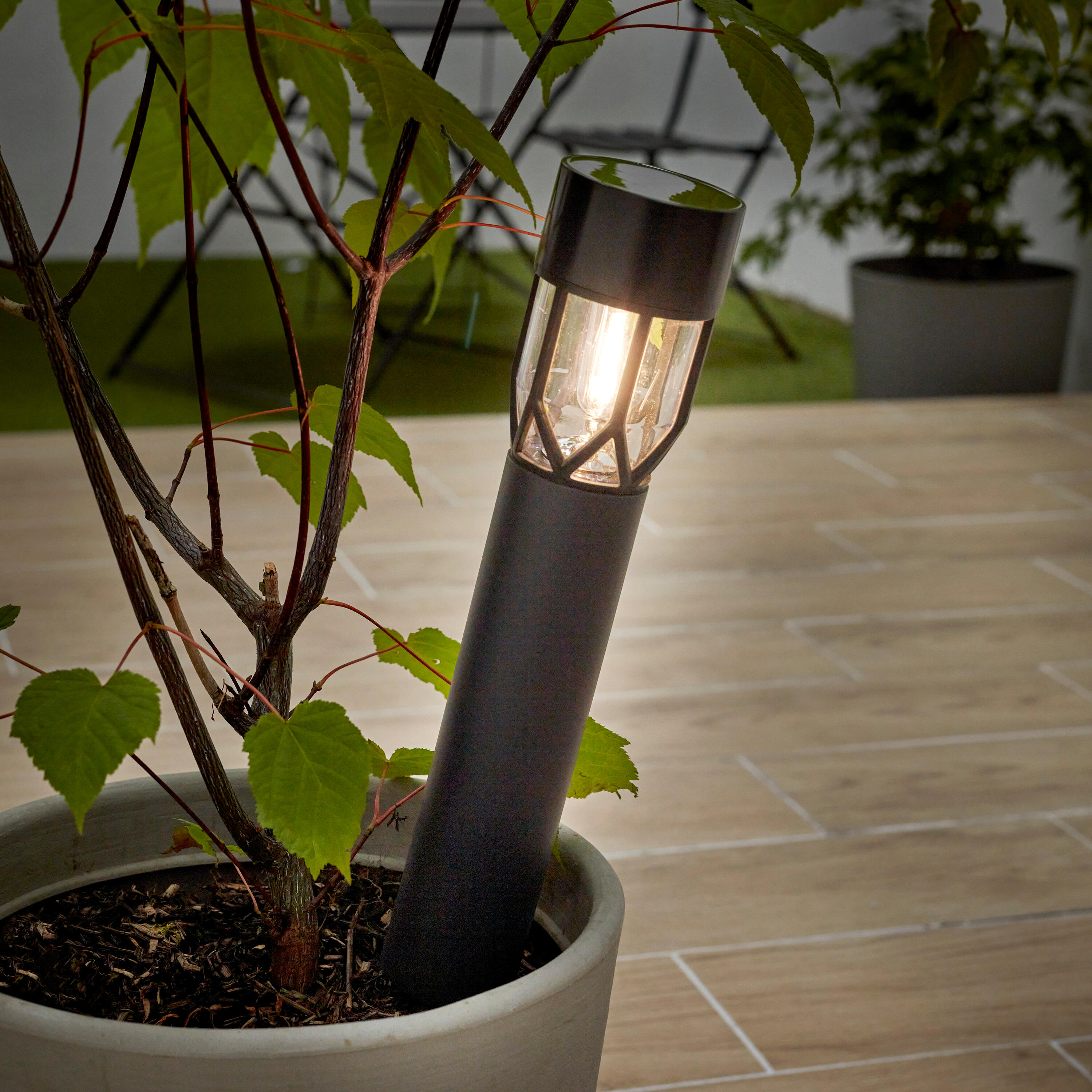 Baliza solar exterior Pedion 10lm IP44 antracite Inspire - 11