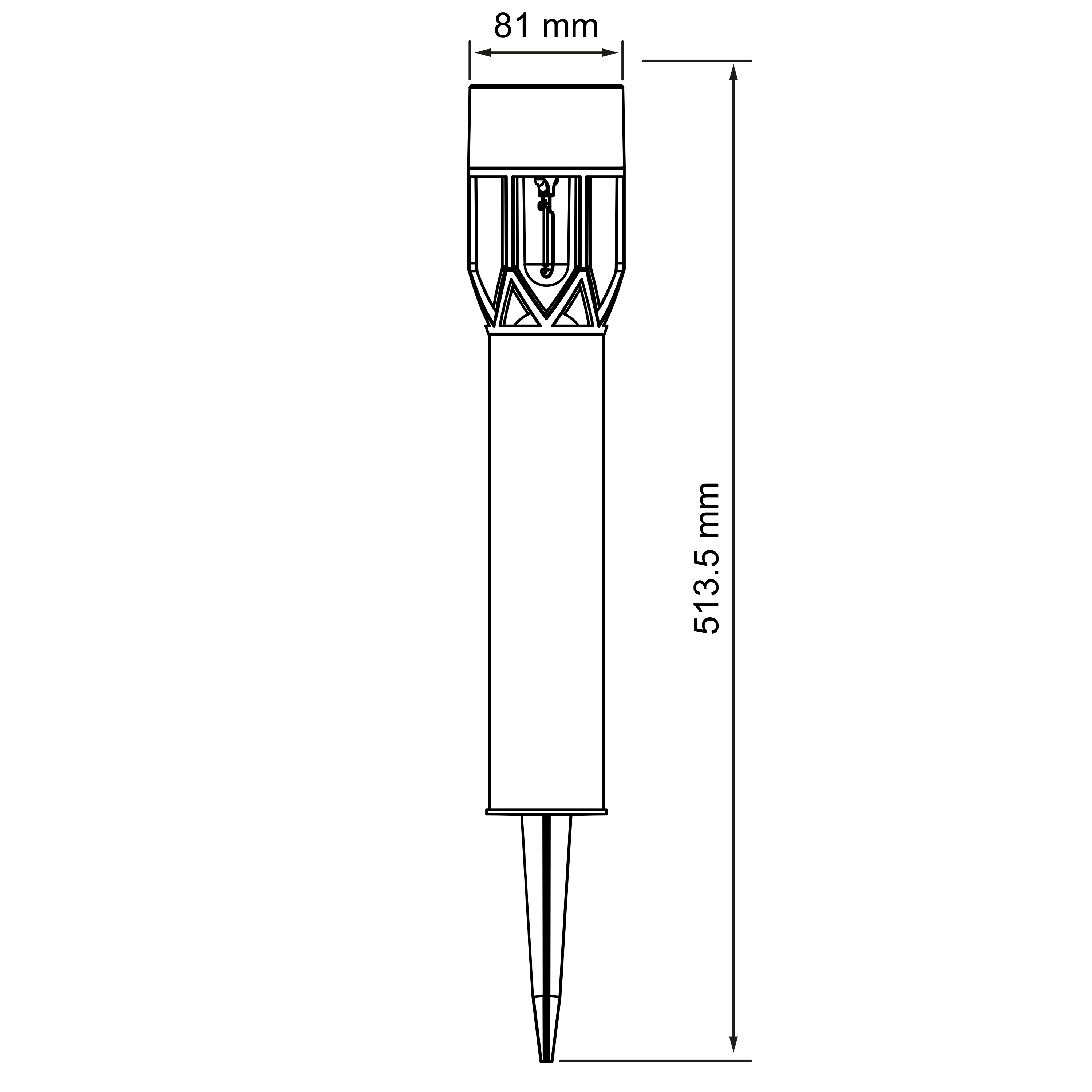 Baliza solar exterior Pedion 10lm IP44 antracite Inspire - 7