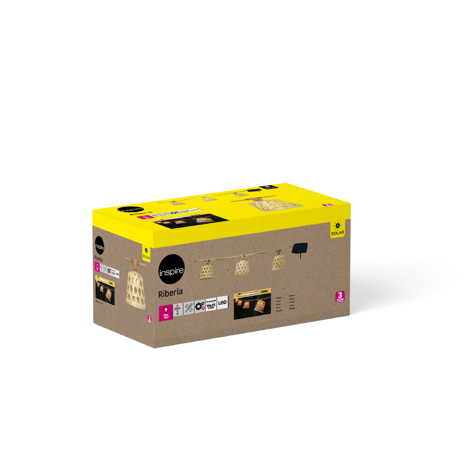 Ghirlanda solare INSPIRE Riberia , cavo 8 m - 11